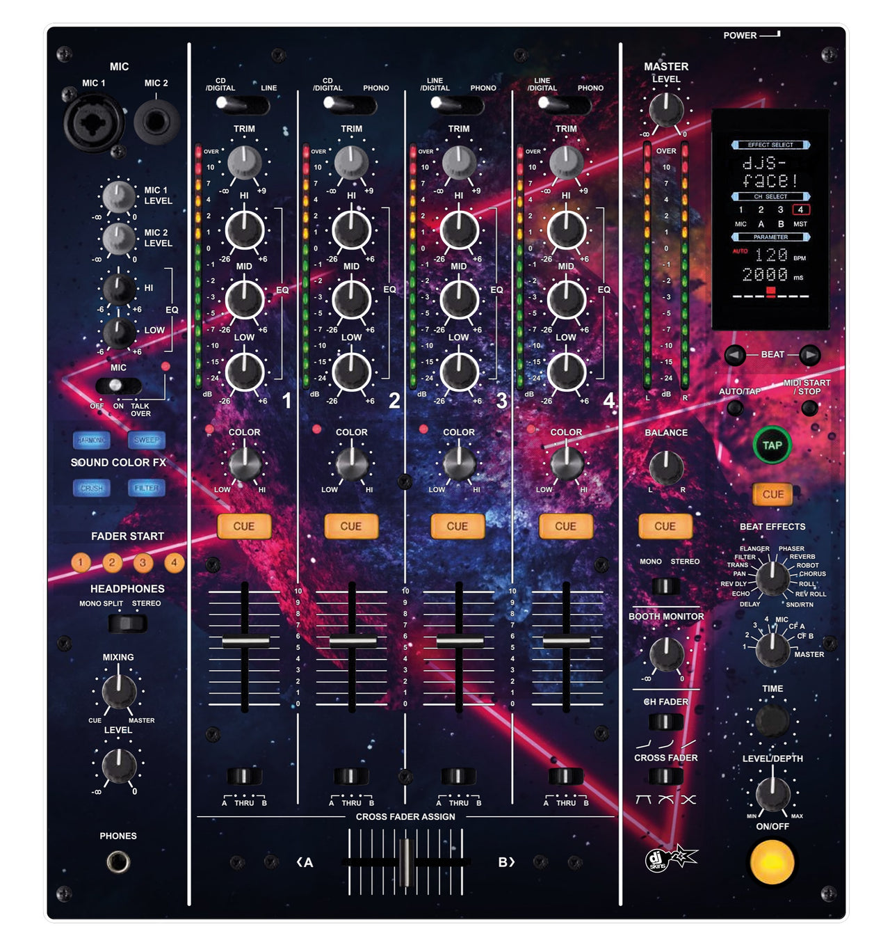 Pioneer DJ DJM 800 Skin Cometazer