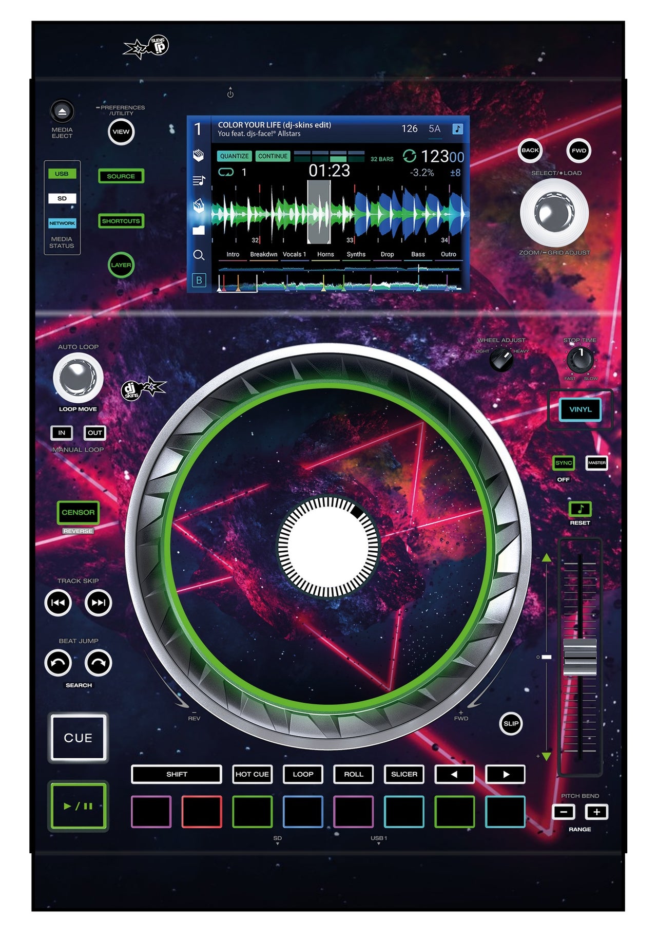 Denon DJ SC 5000 Skin Cometazer