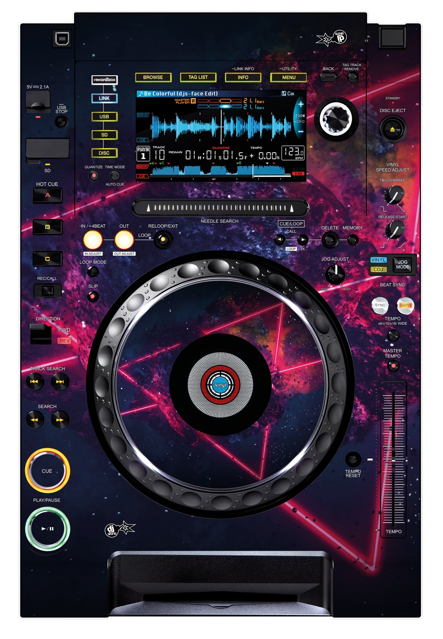 Pioneer DJ CDJ 2000 NEXUS Skin Cometazer