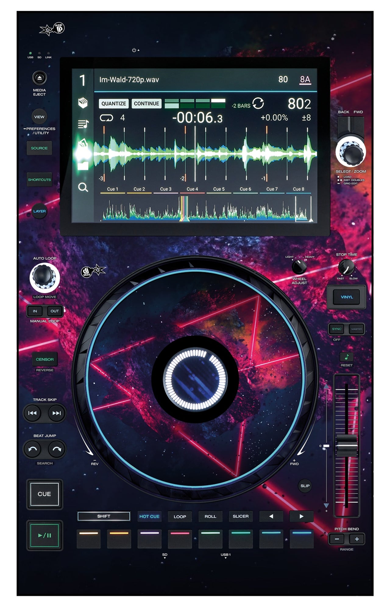 Denon DJ SC 6000 Skin Cometazer