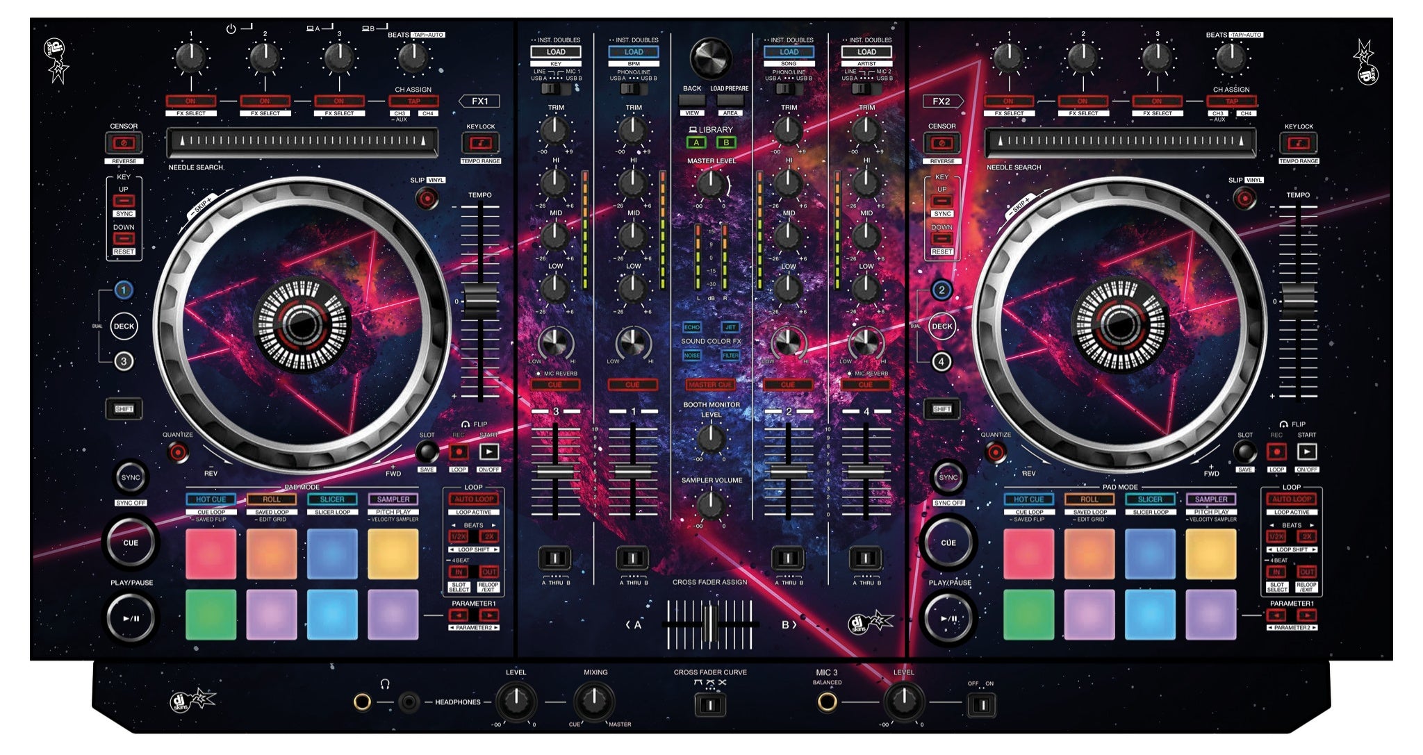 Pioneer DJ DDJ SX 3 Skin Cometazer