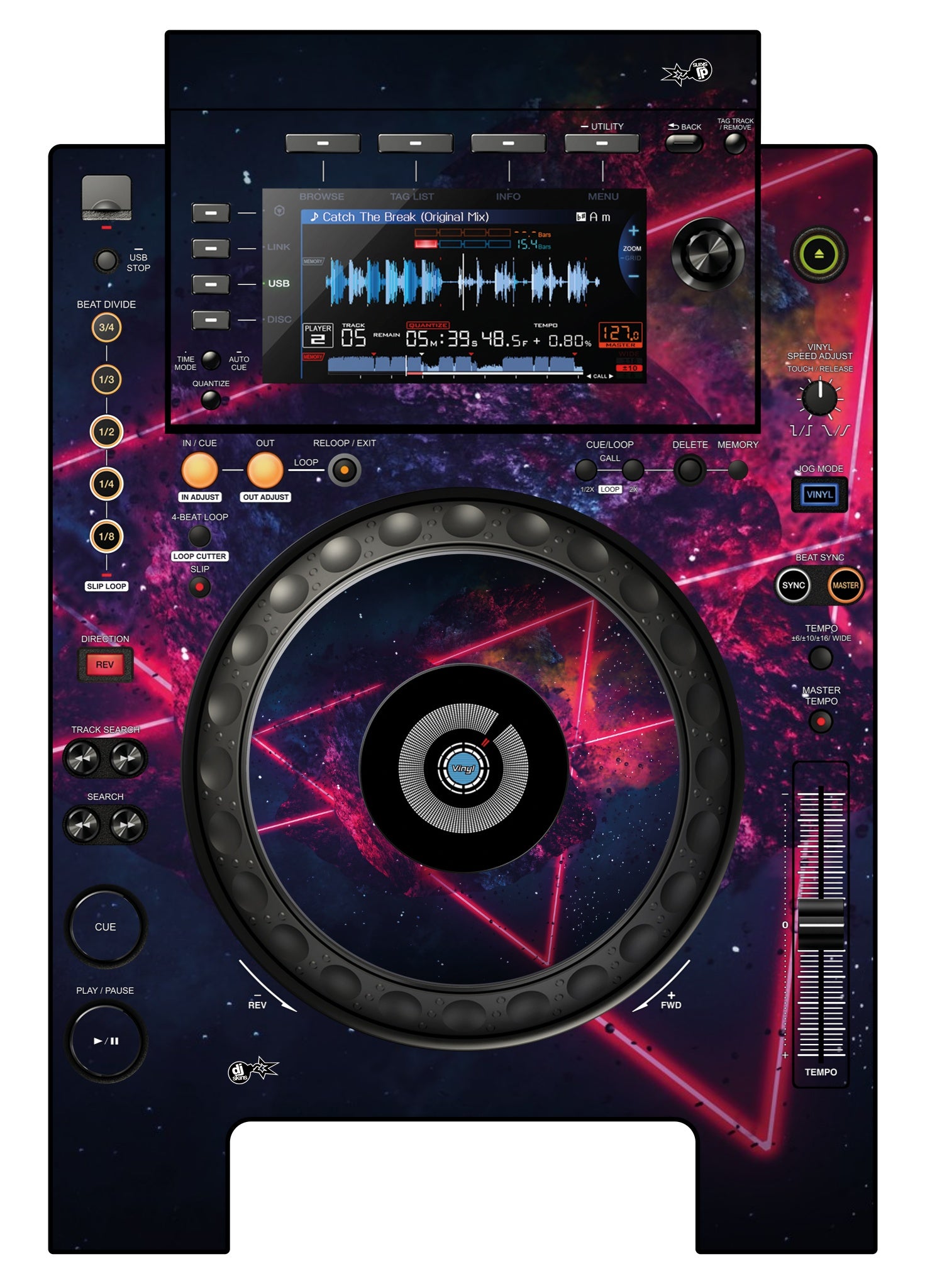 Pioneer DJ CDJ 900 NEXUS Skin Cometazer