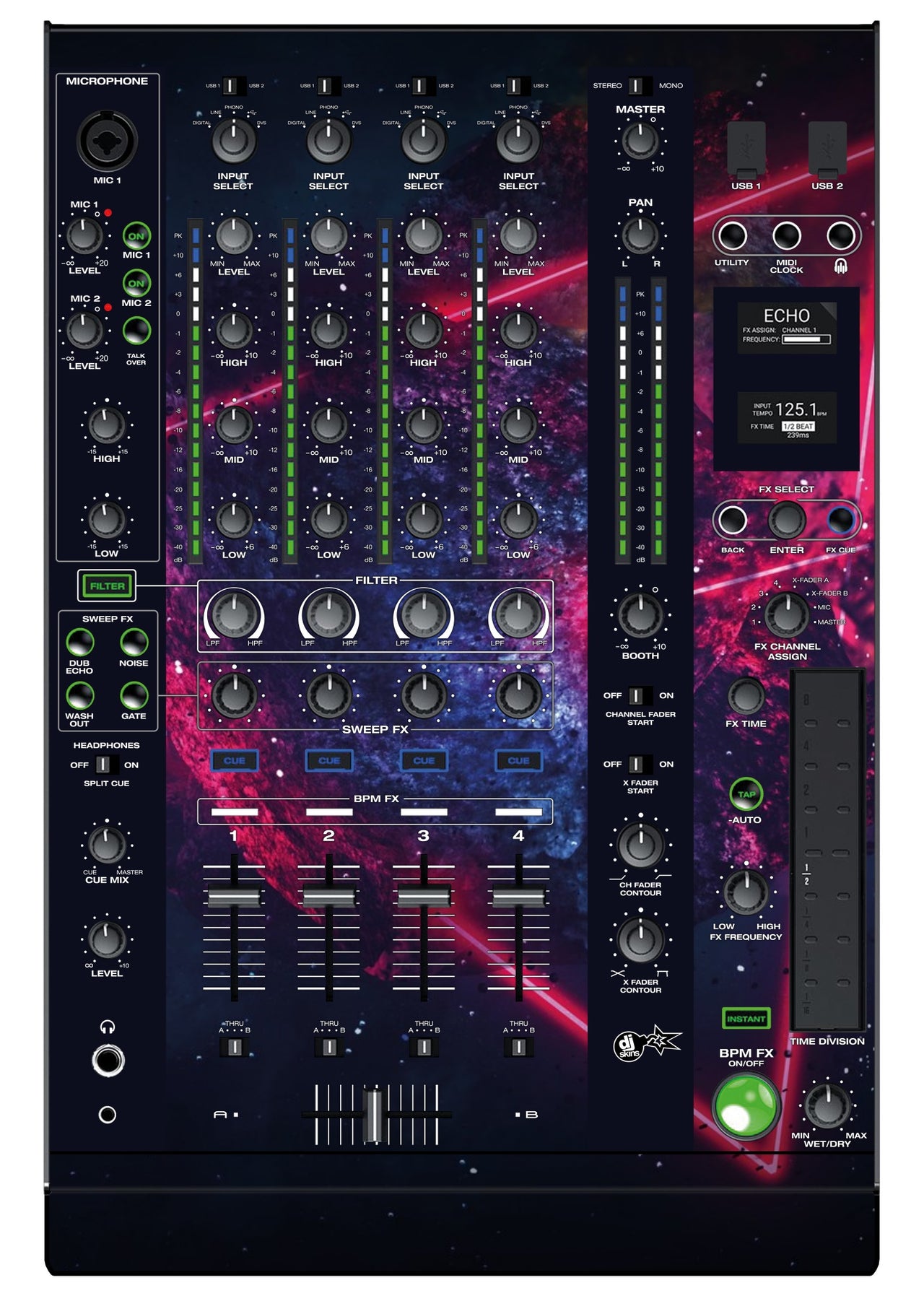 Denon DJ X 1800 Skin Cometazer