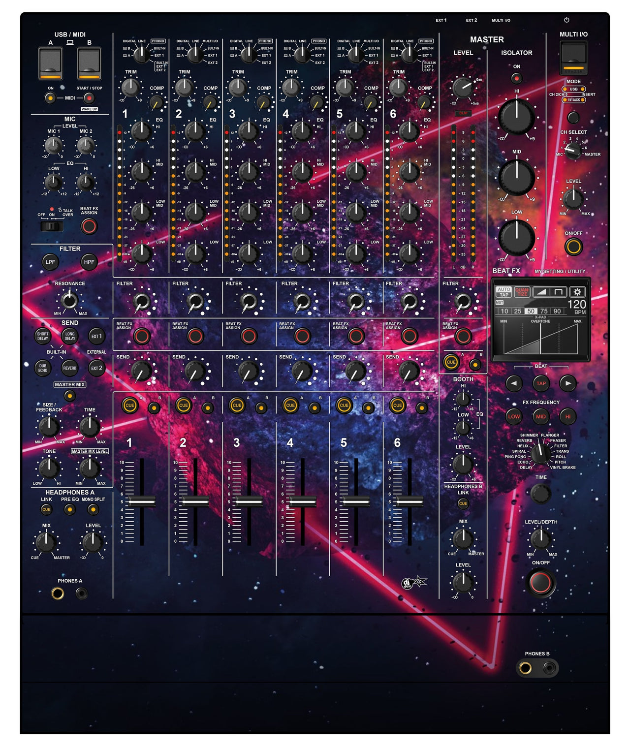 Pioneer DJ DJM V10 LF Skin Cometazer