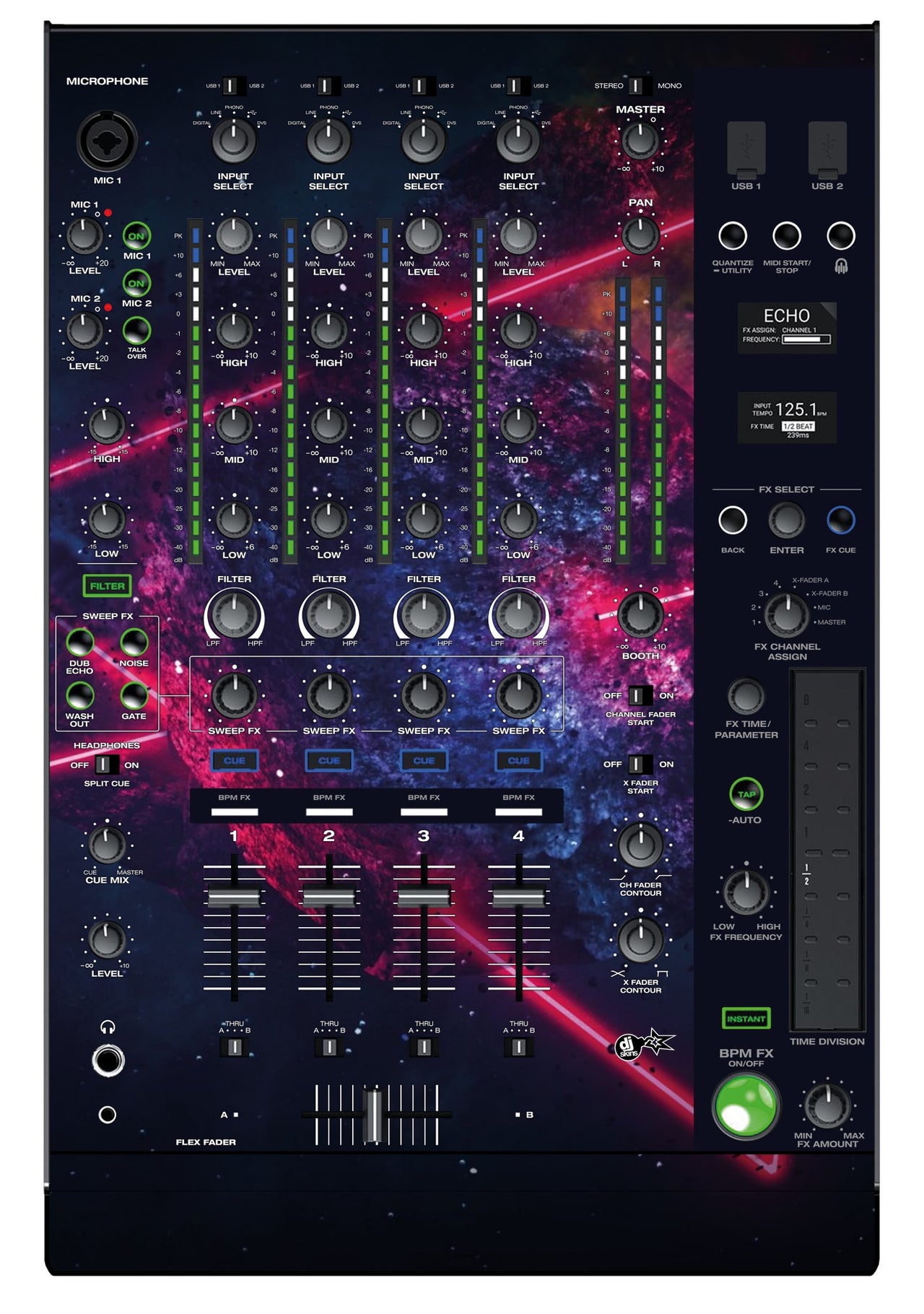 Denon DJ X 1850 Skin Cometazer
