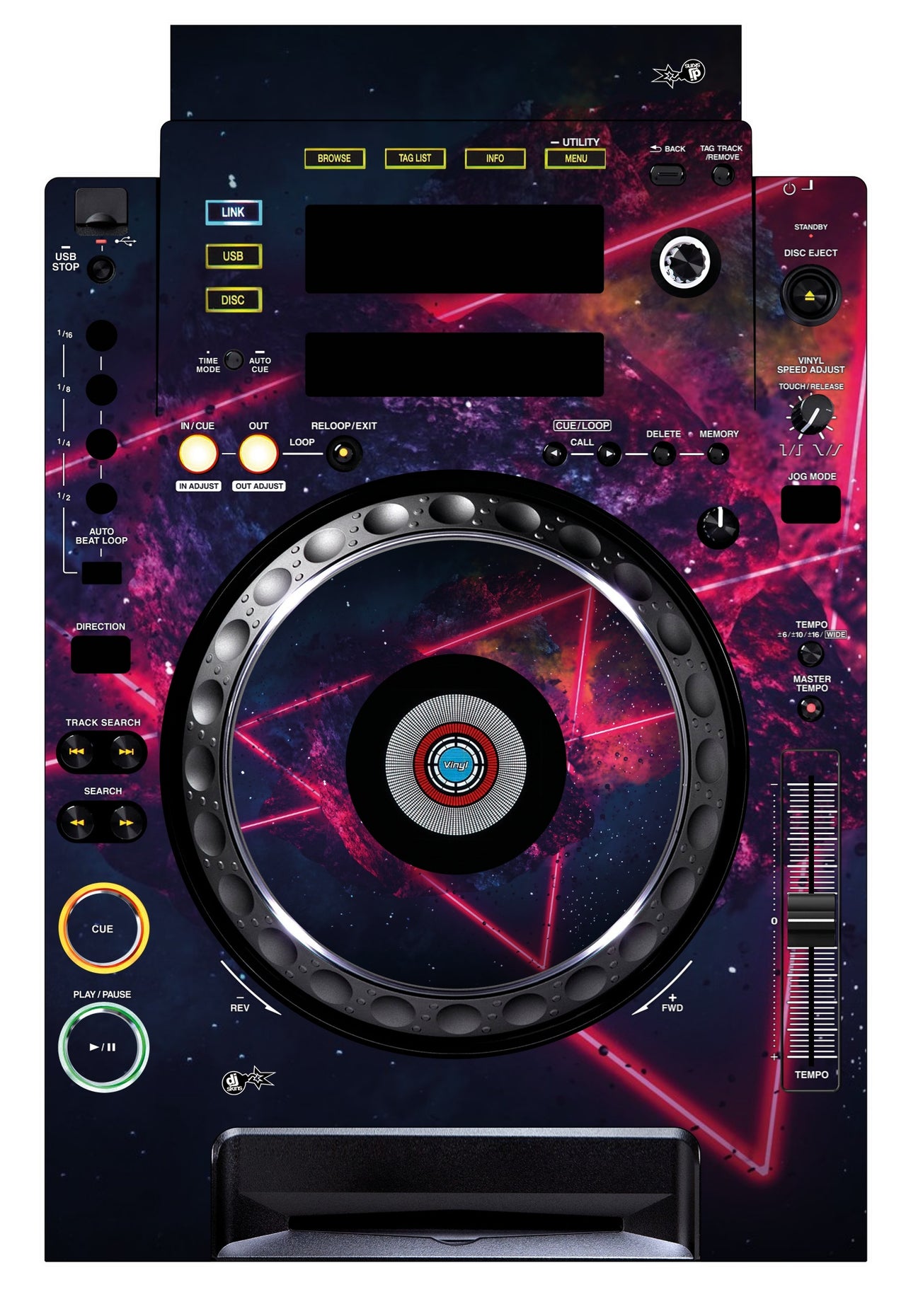 Pioneer DJ CDJ 900 Skin Cometazer