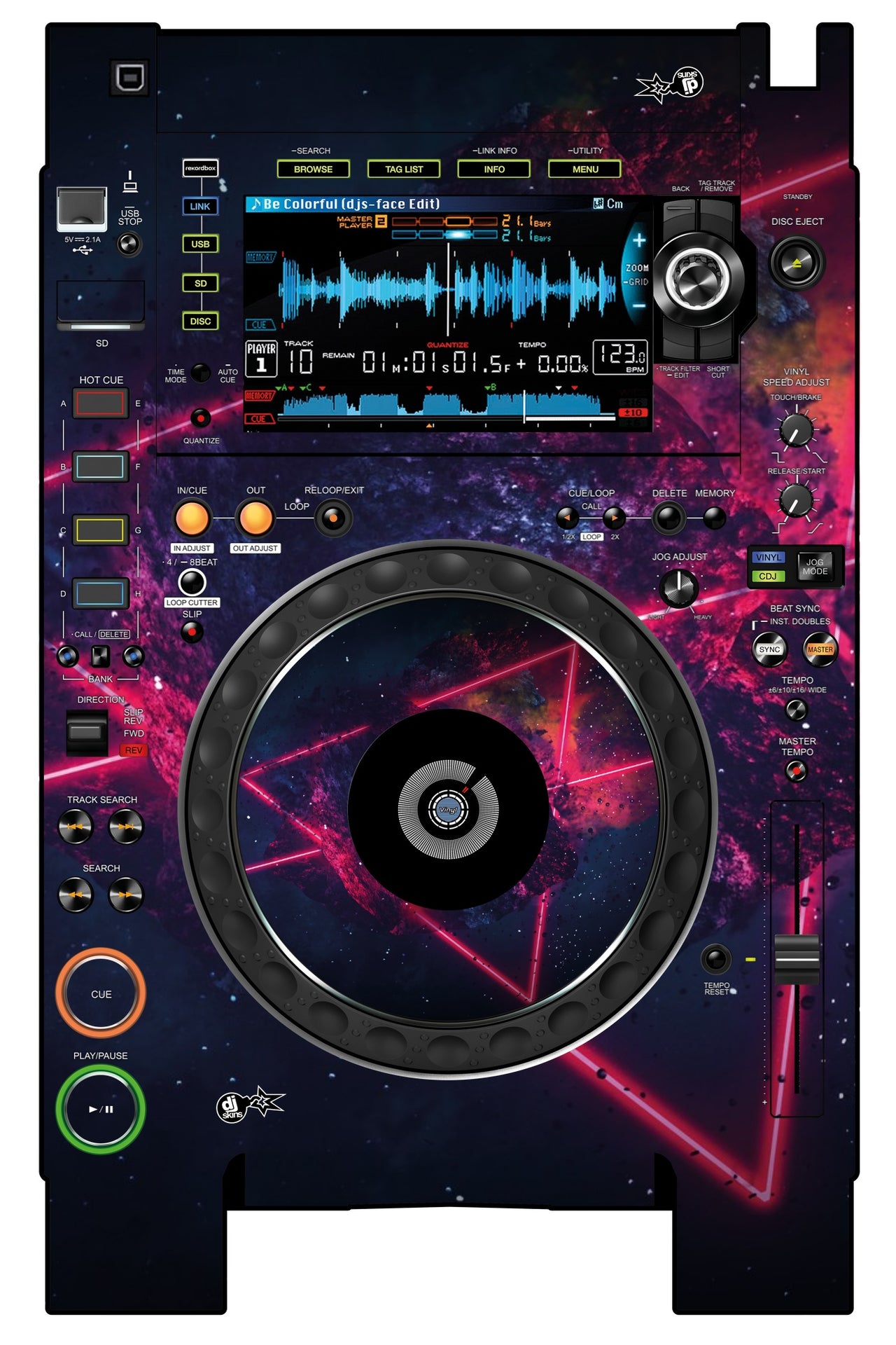 Pioneer DJ CDJ 2000 NEXUS 2 Skin Cometazer