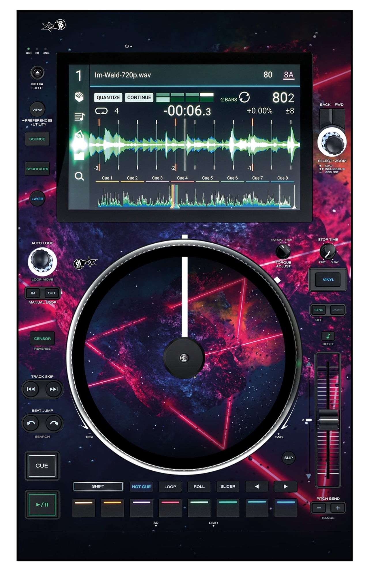 Denon DJ SC 6000 M Skin Cometazer