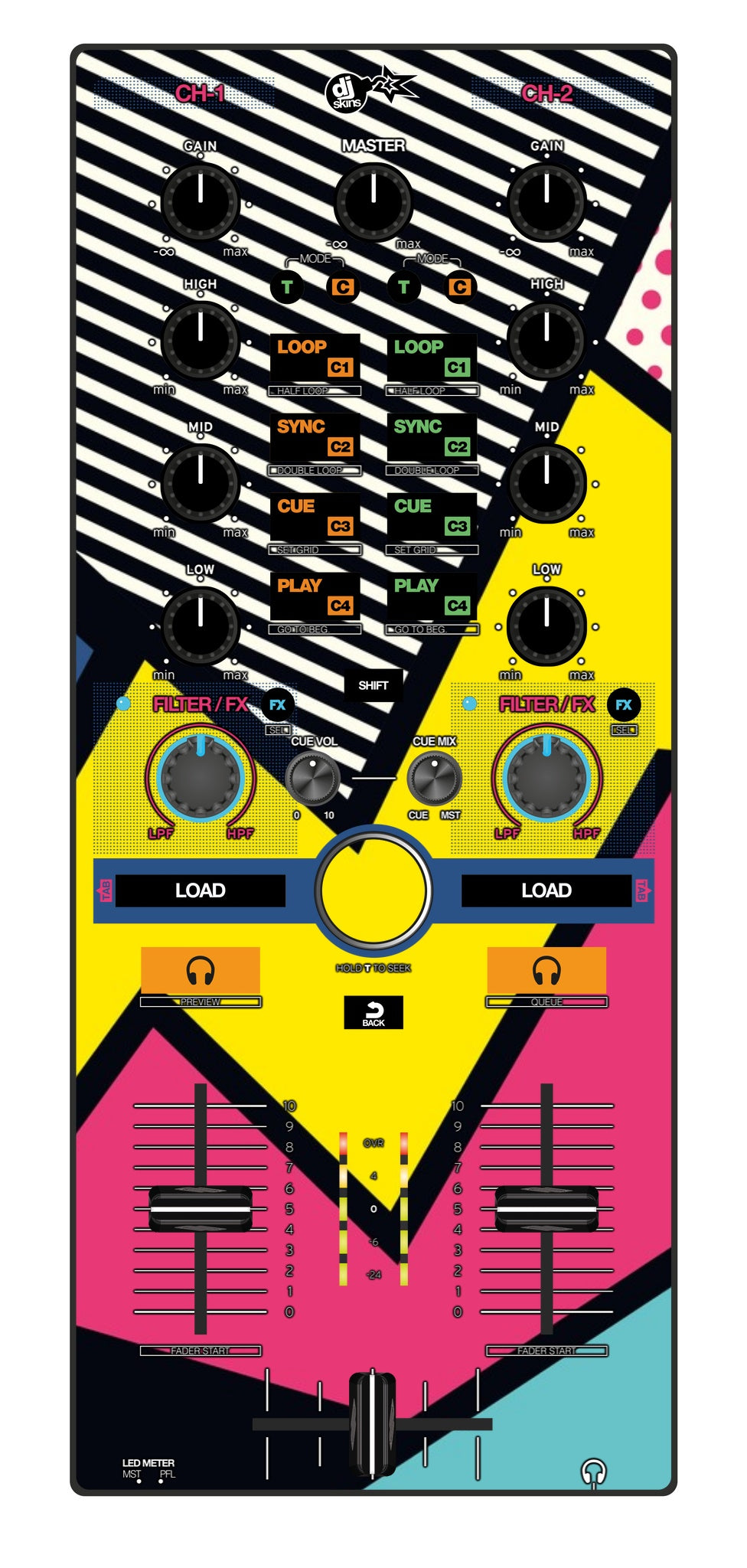 Reloop Mixtour Skin Comic