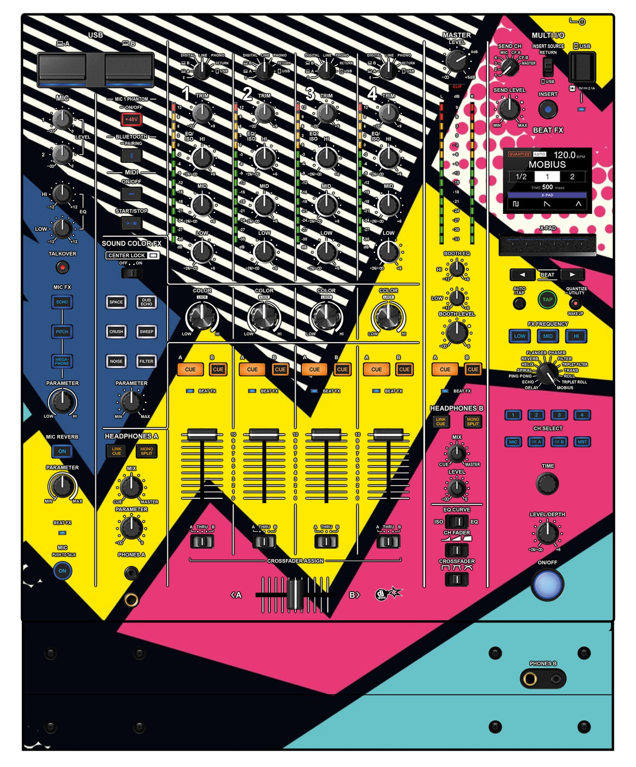 Pioneer DJ DJM A9 Skin Comic