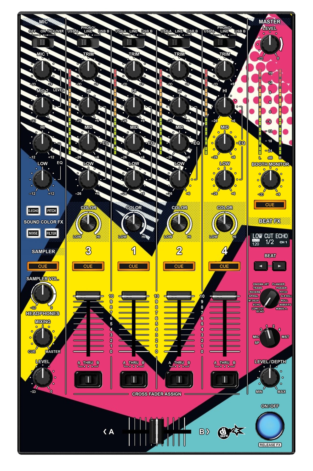 Pioneer DJ DDJ 1000 MIXER Skin Comic