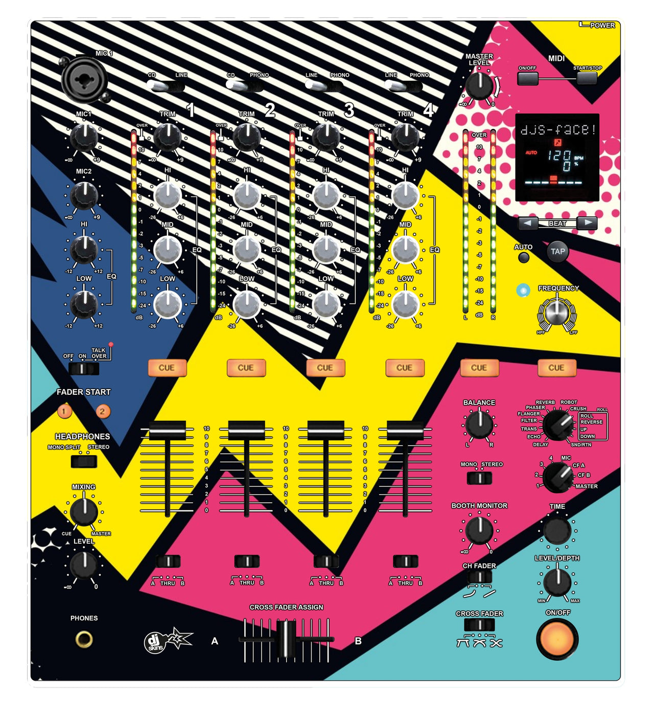 Pioneer DJ DJM 700 Skin Comic
