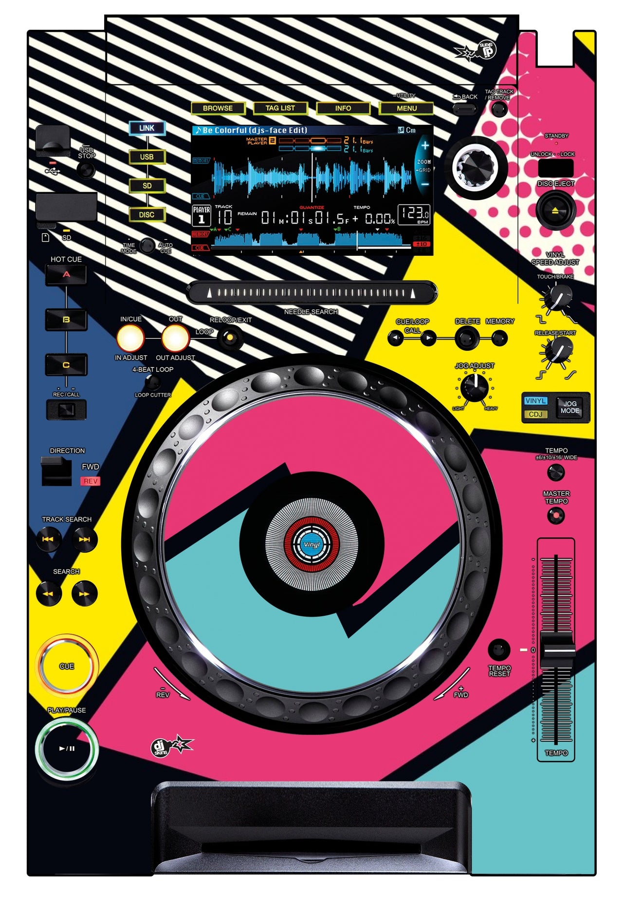 Pioneer DJ CDJ 2000 Skin Comic