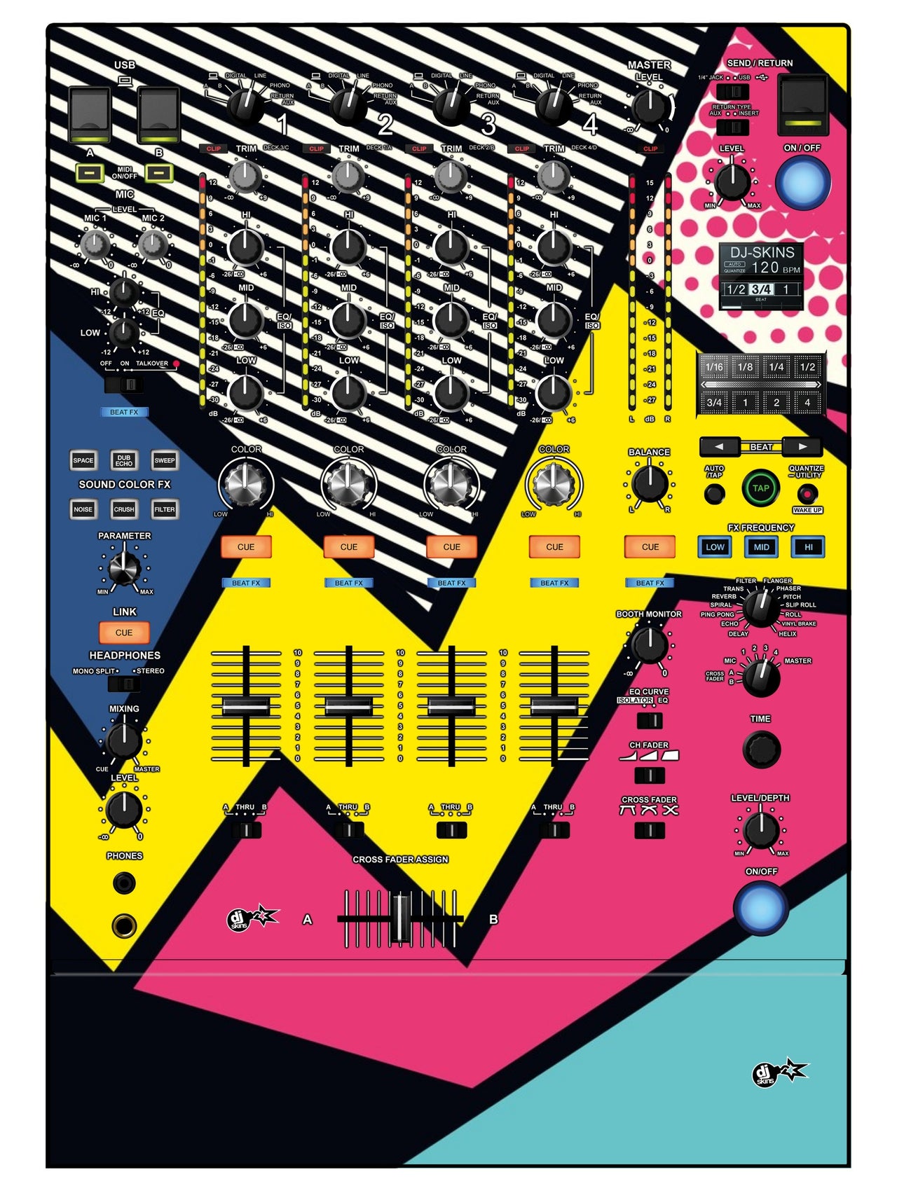 Pioneer DJ DJM 900 NEXUS 2 Skin Comic