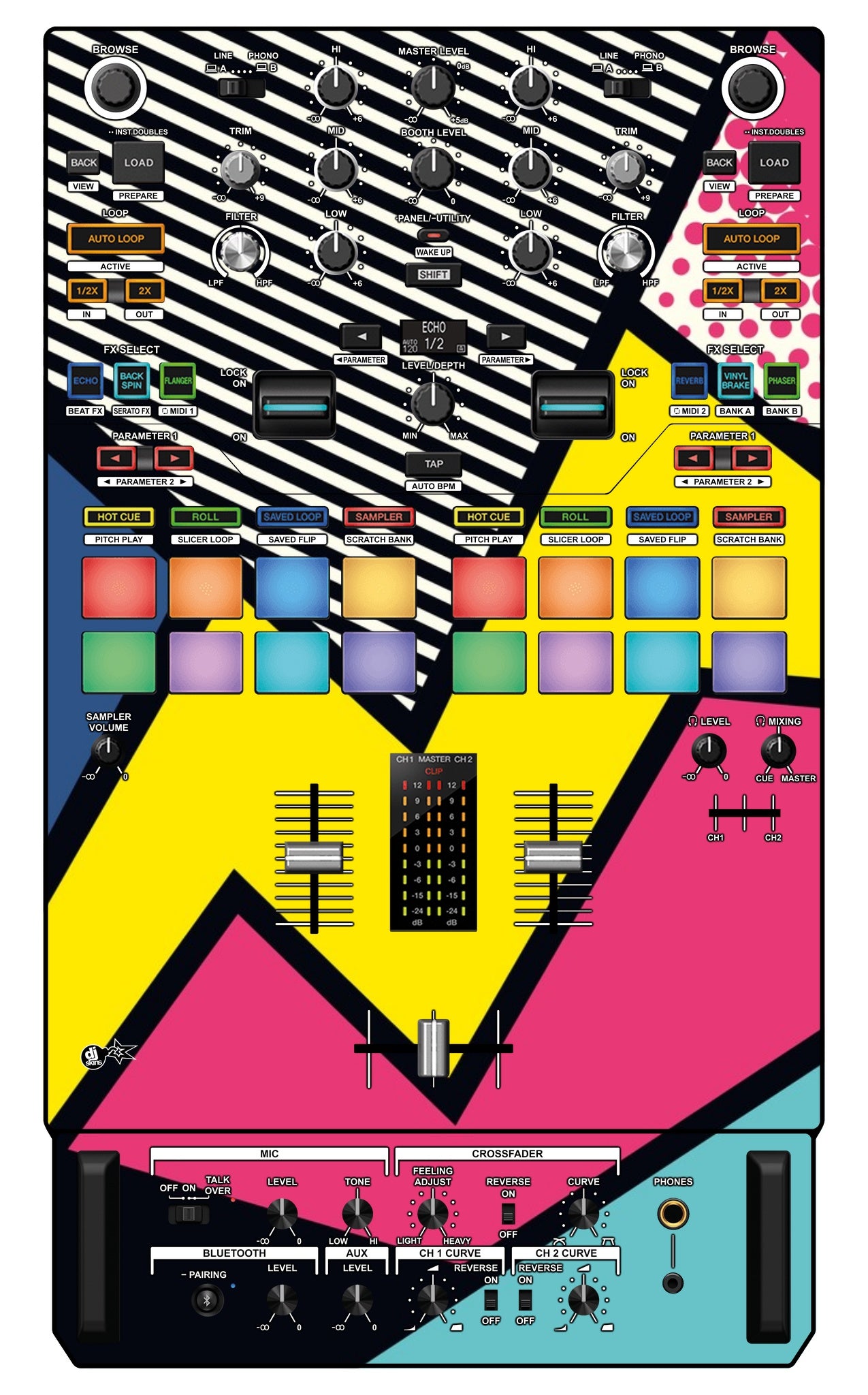 Pioneer DJ DJM S7 Skin Comic