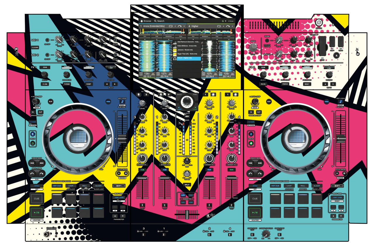 Denon DJ PRIME 4+ Skin Comic