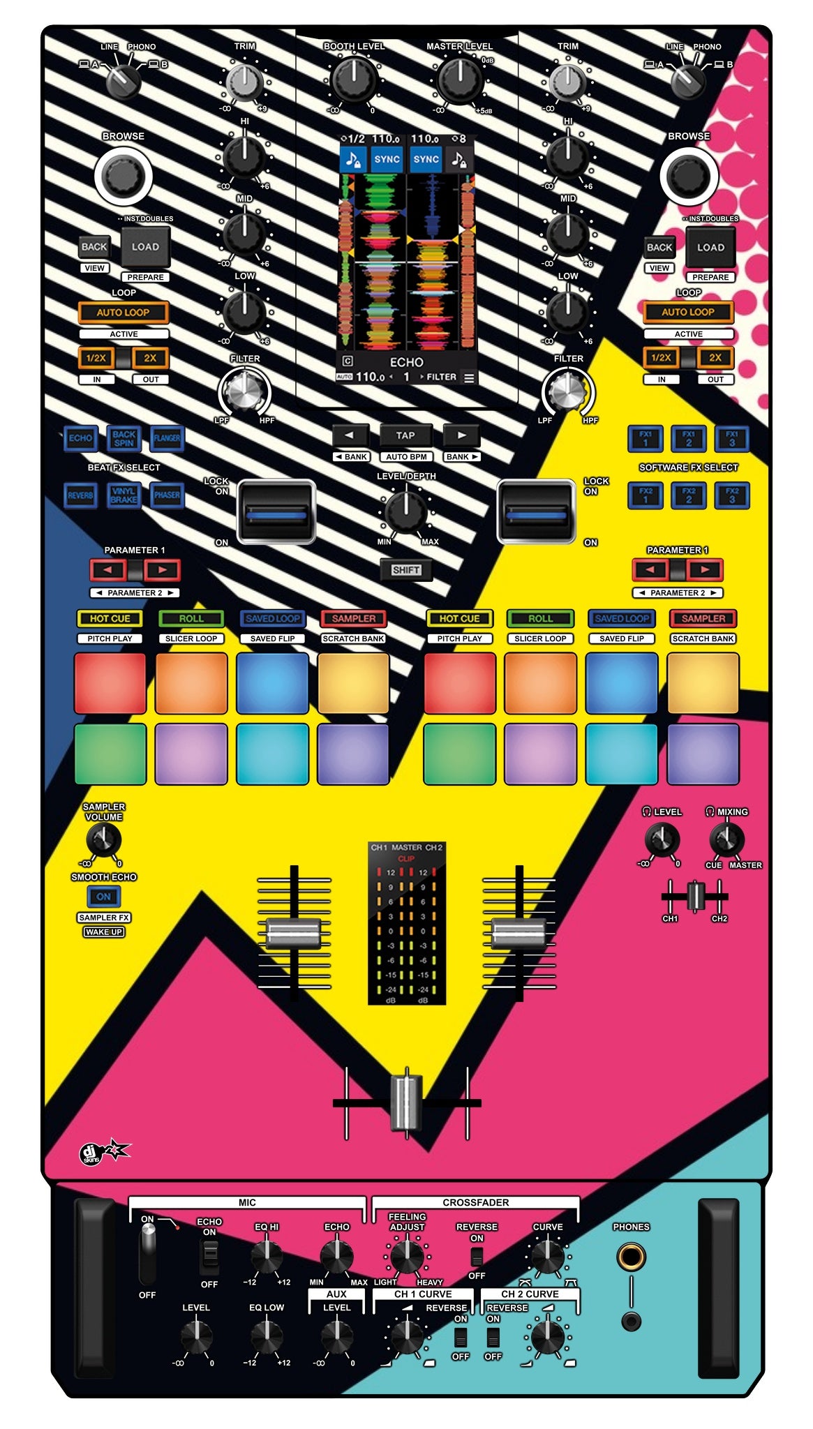 Pioneer DJ DJM S11 Skin Comic
