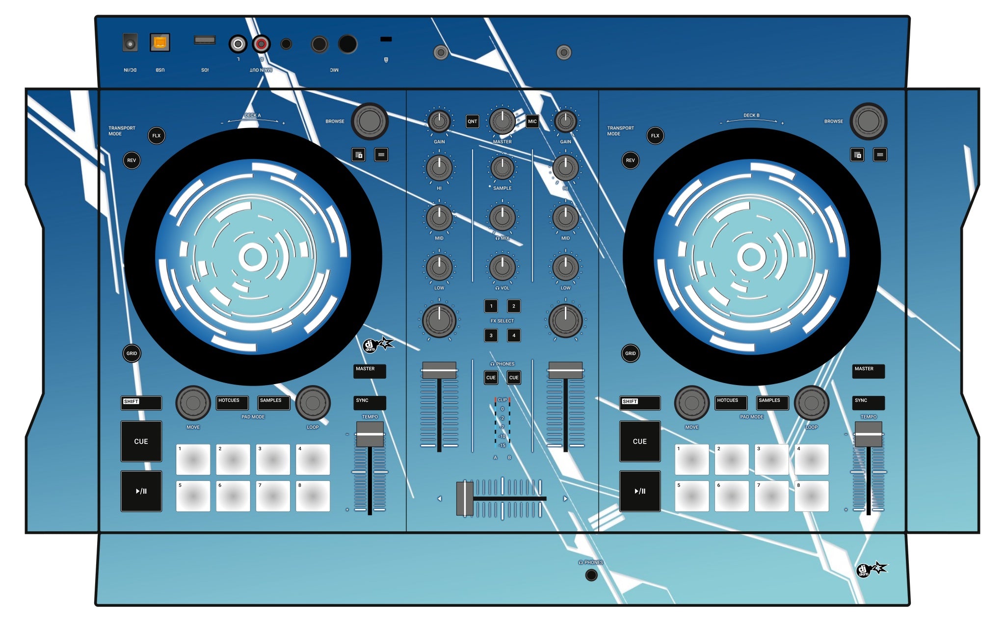 Native Instruments S2 MK3 Skin Constructor Blue