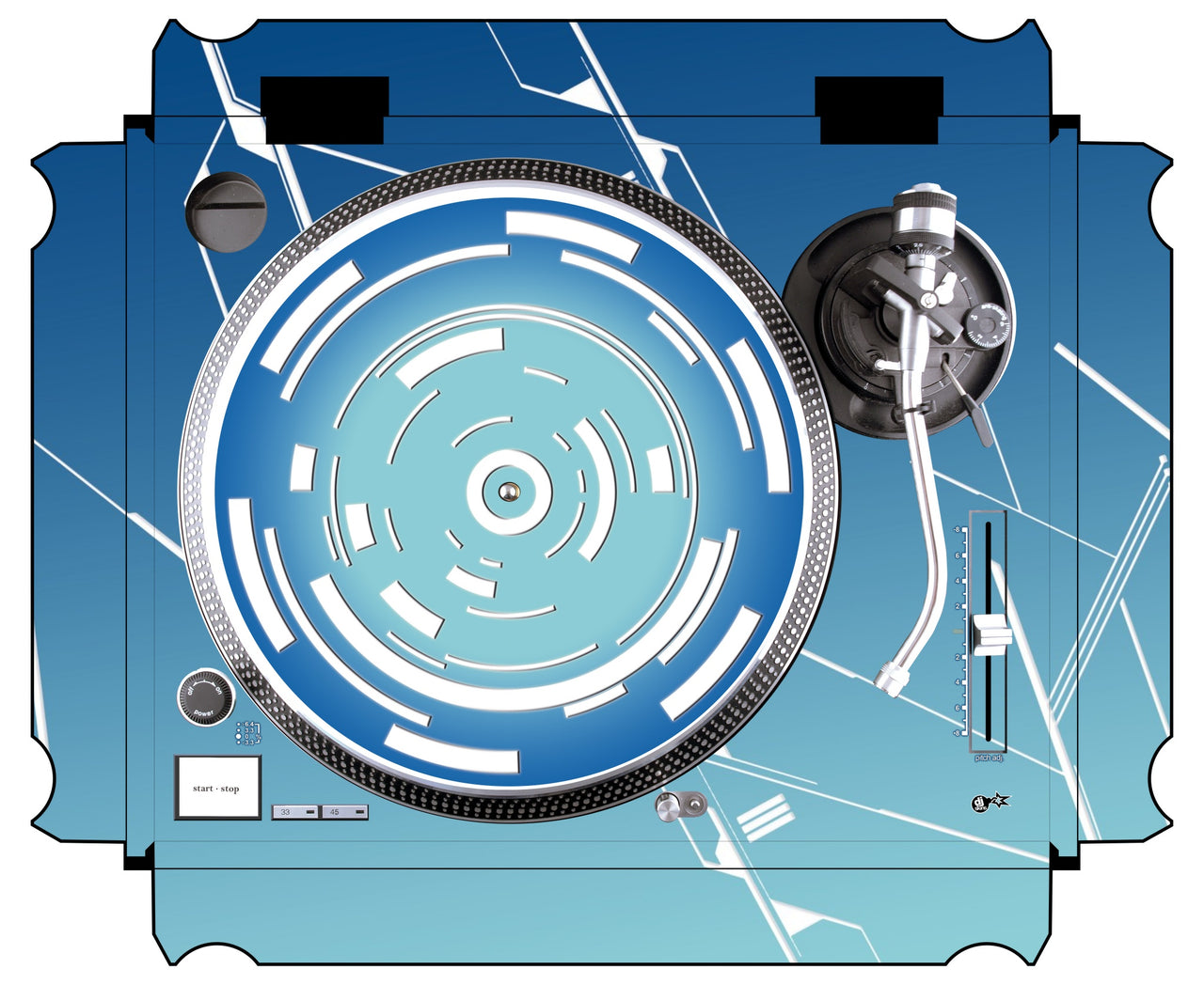 Technics 1200 / 1210 MK2 Skin Constructor Blue