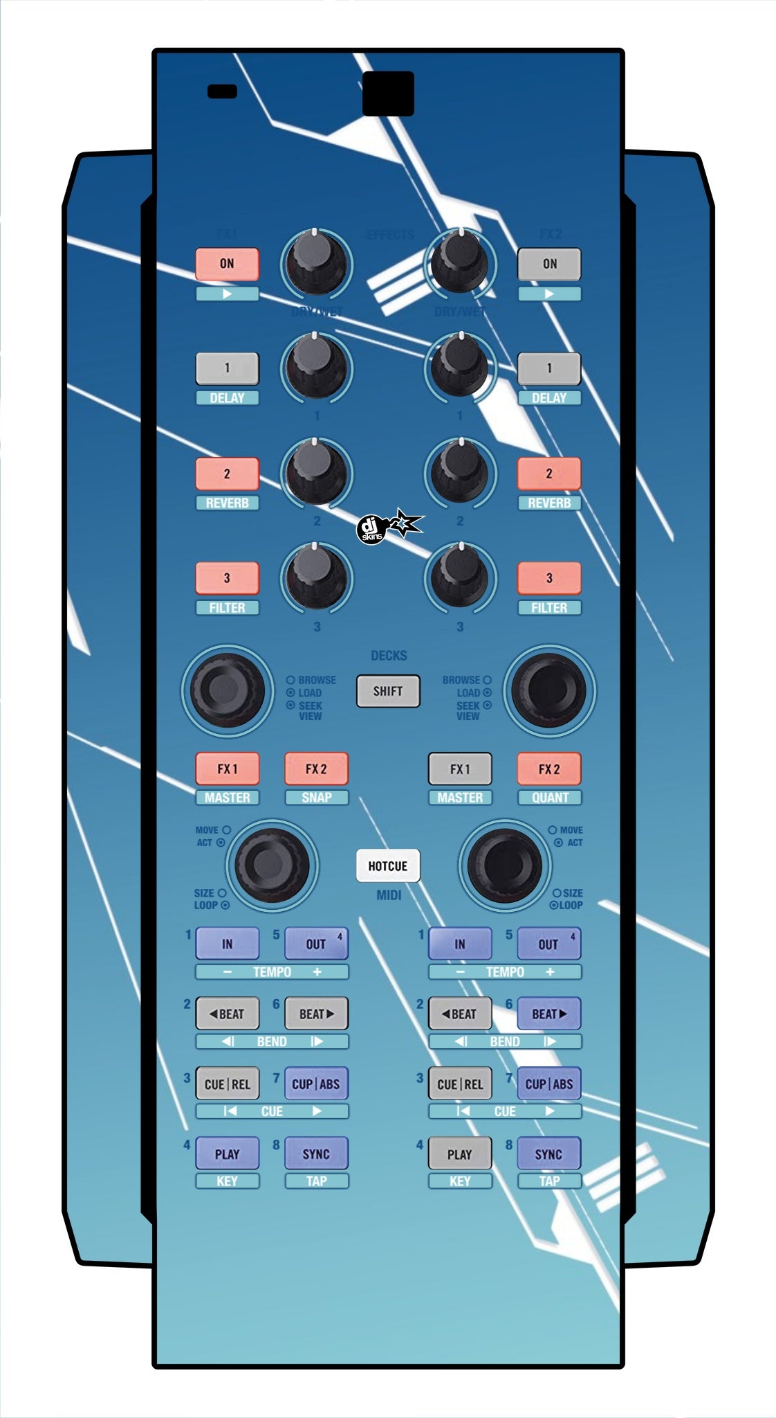 Native Instruments X1 Skin Constructor Blue