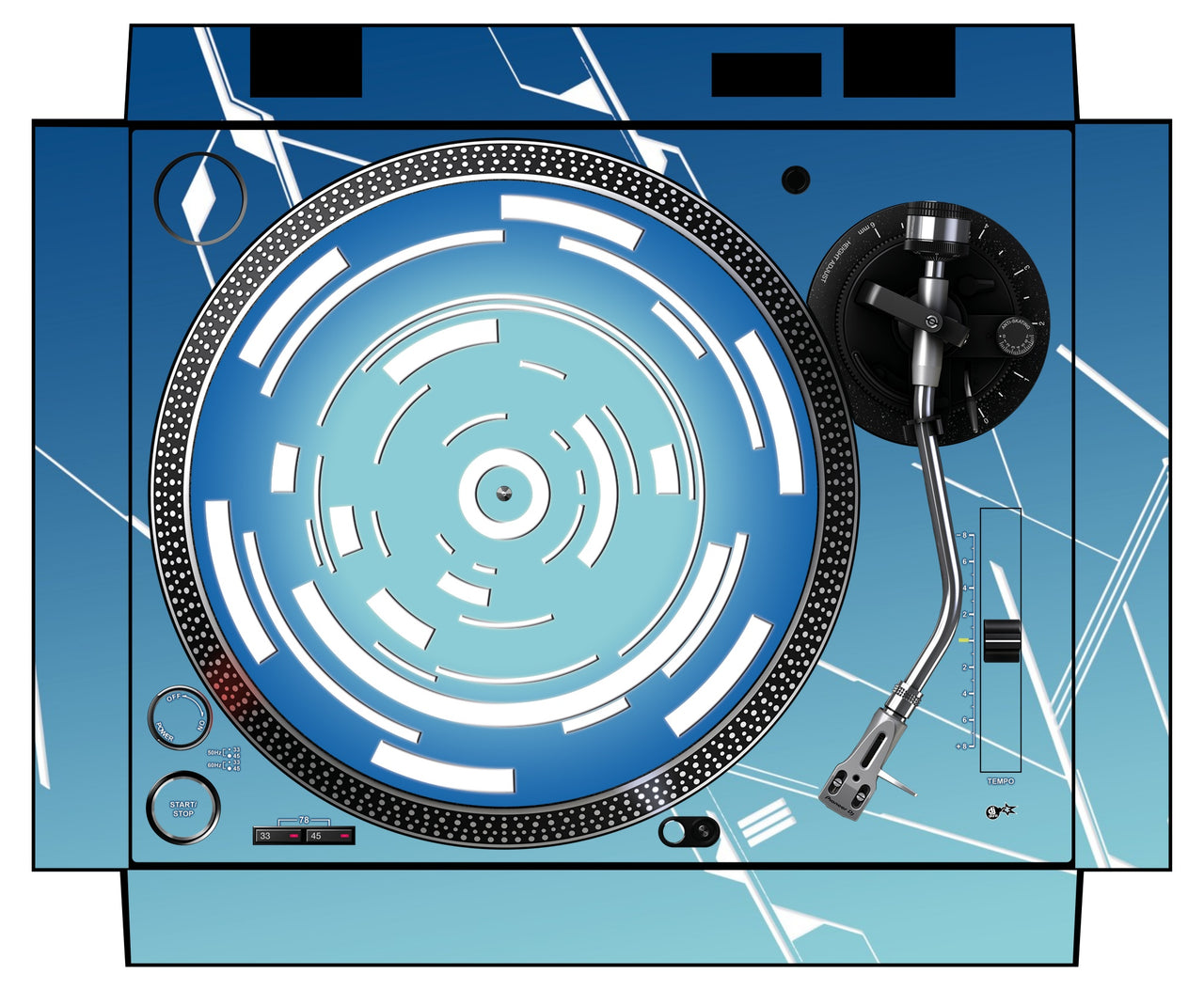 Pioneer DJ PLX 500 Skin Constructor Blue