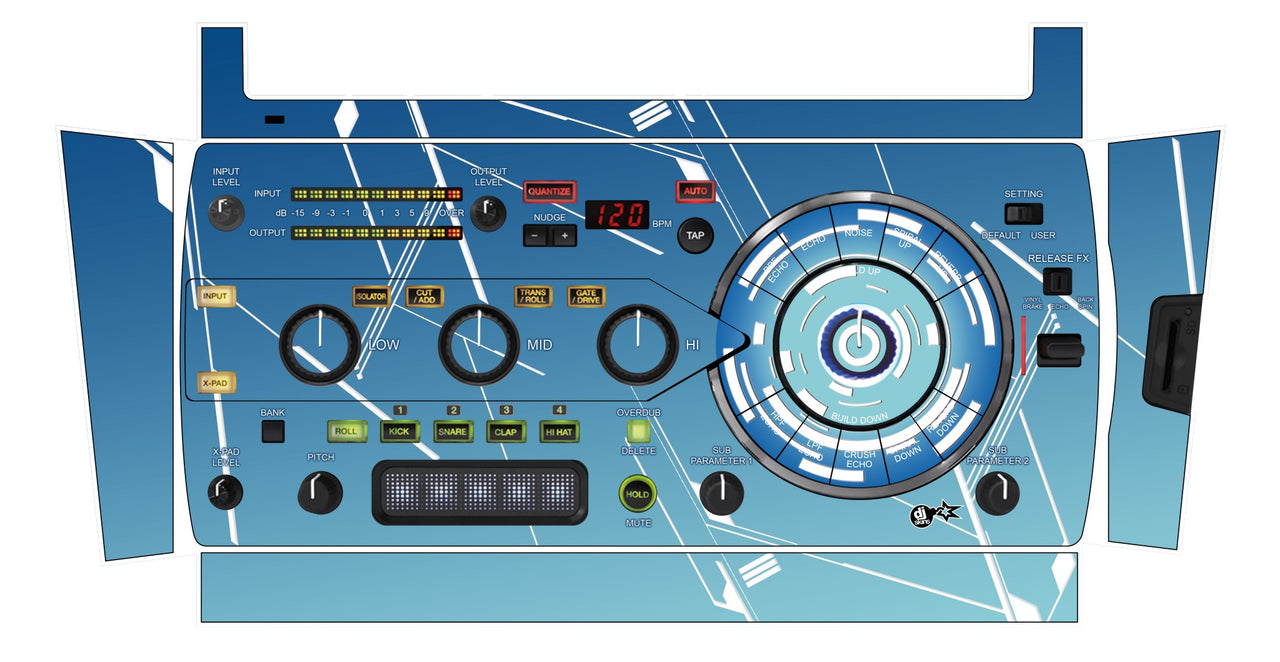 Pioneer DJ RMX 1000 Skin Constructor Blue