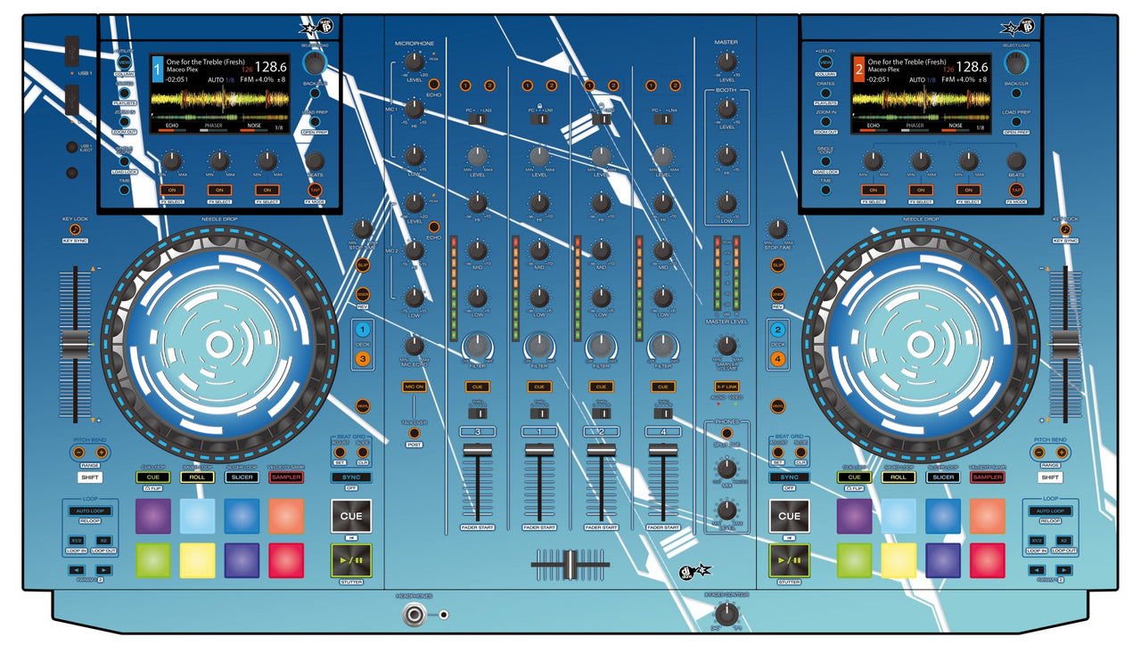 Denon DJ MCX 8000 Skin Constructor Blue