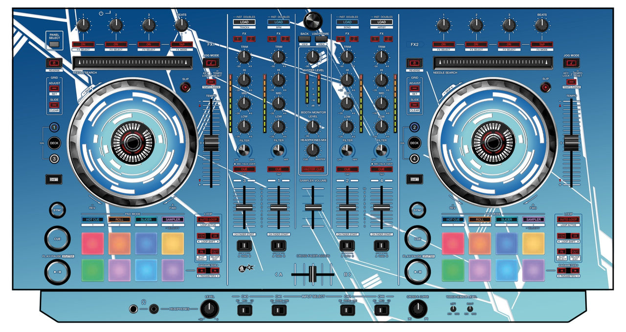 Pioneer DJ DDJ SX Skin Constructor Blue