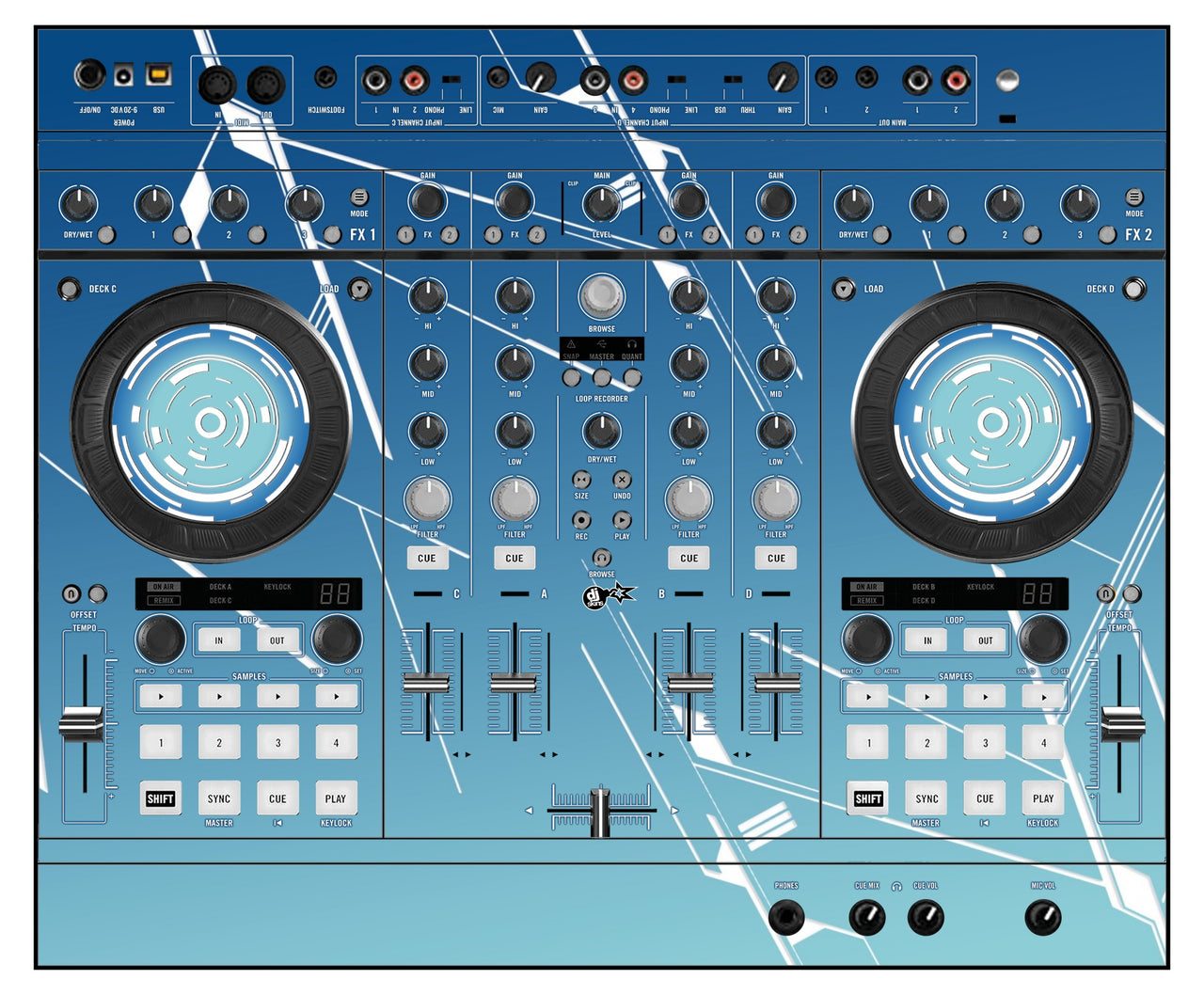 Native Instruments S4 MK1 Skin Constructor Blue