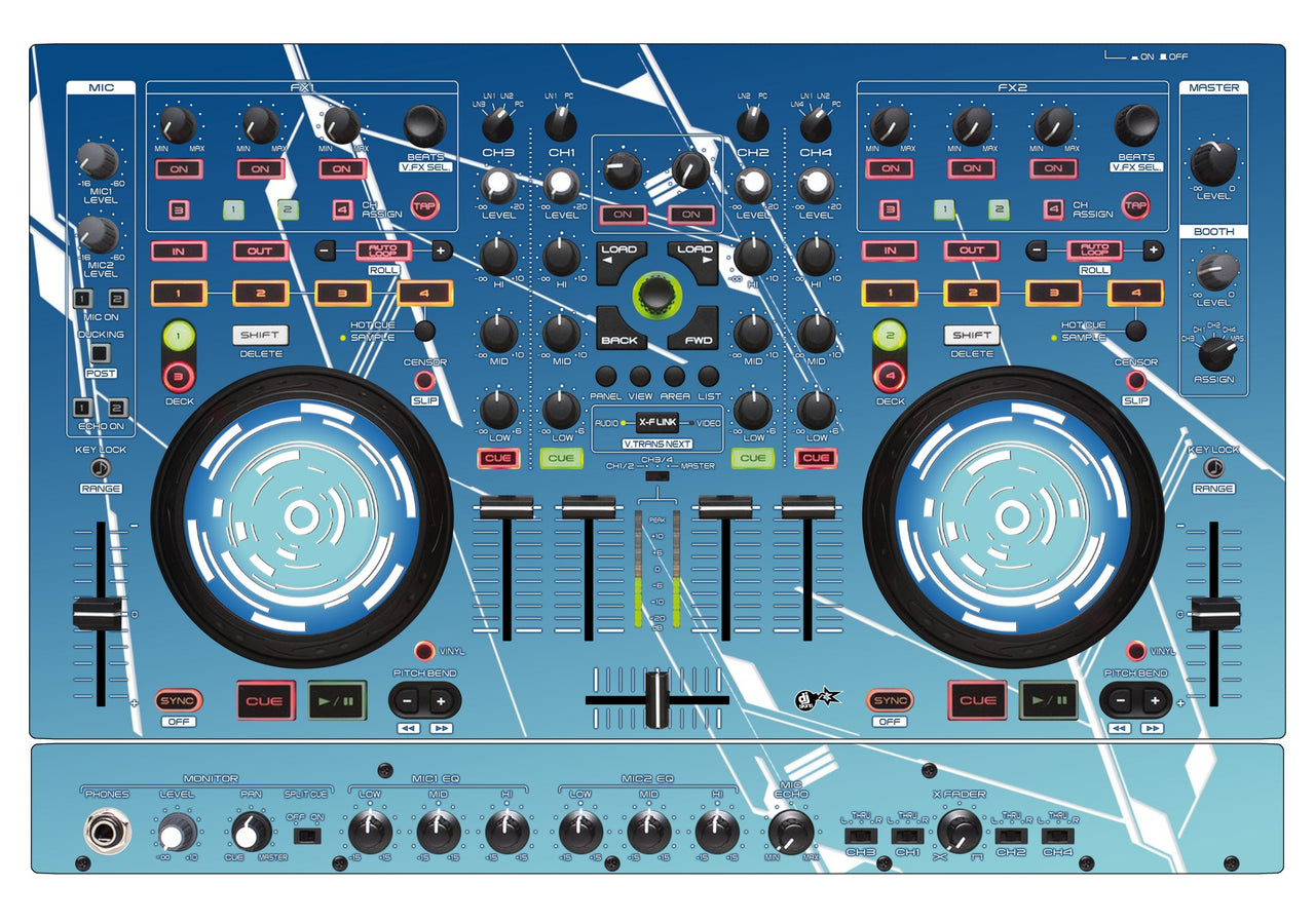 Denon DJ MC 6000 MK2 Skin Constructor Blue