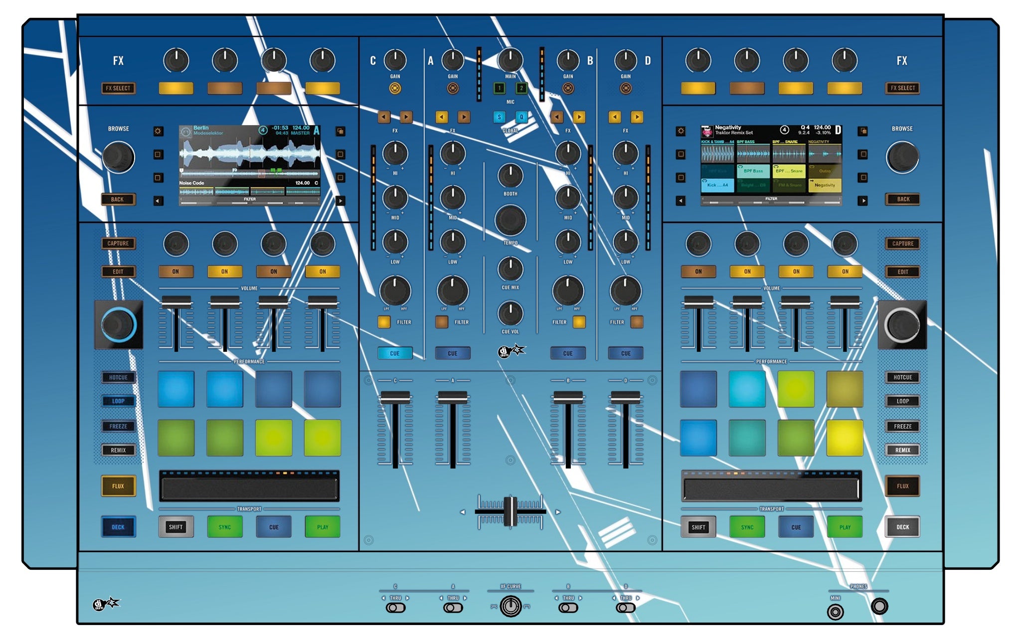 Native Instruments S8 Skin Constructor Blue