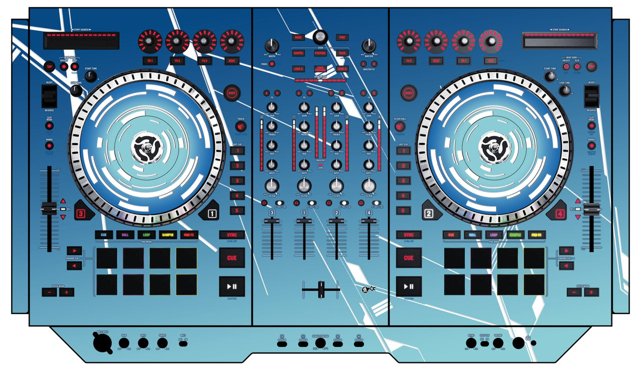 Numark NS 7 II Skin Constructor Blue
