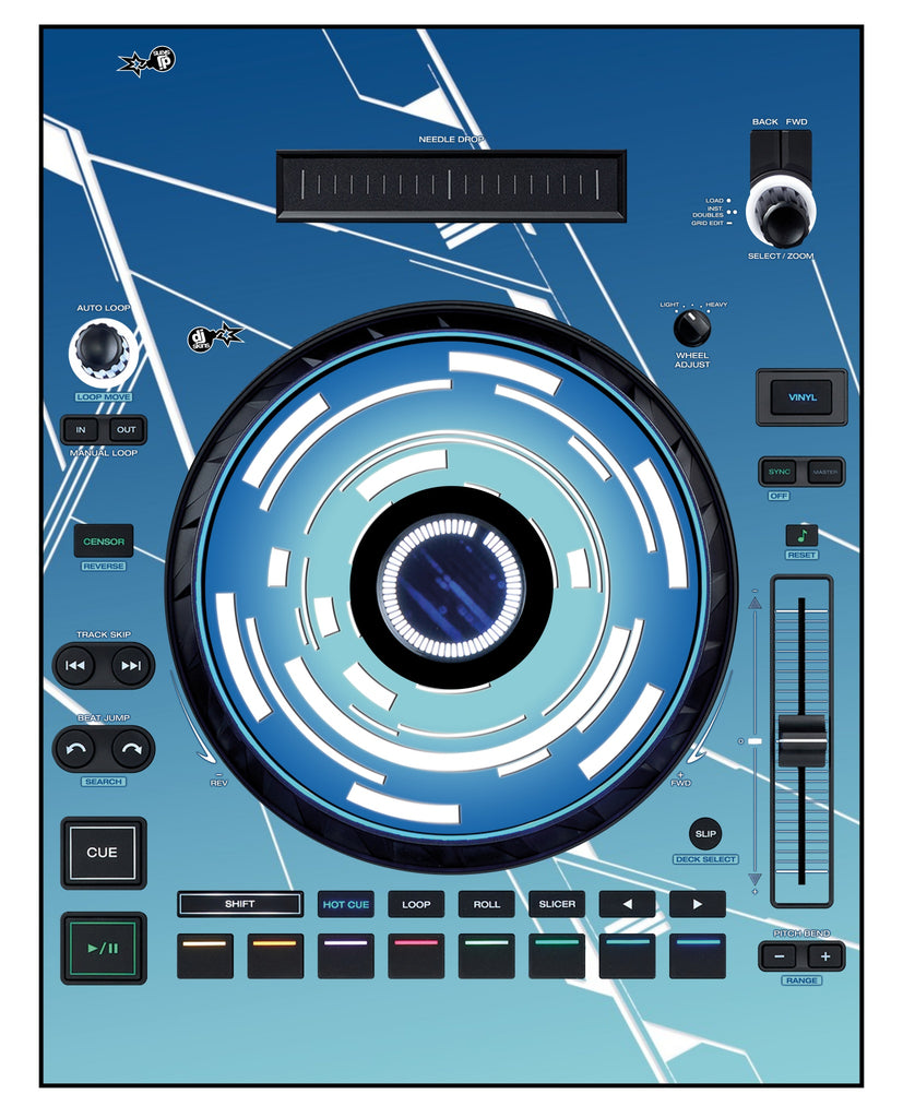Denon DJ LC 6000 Skin Constructor Blue