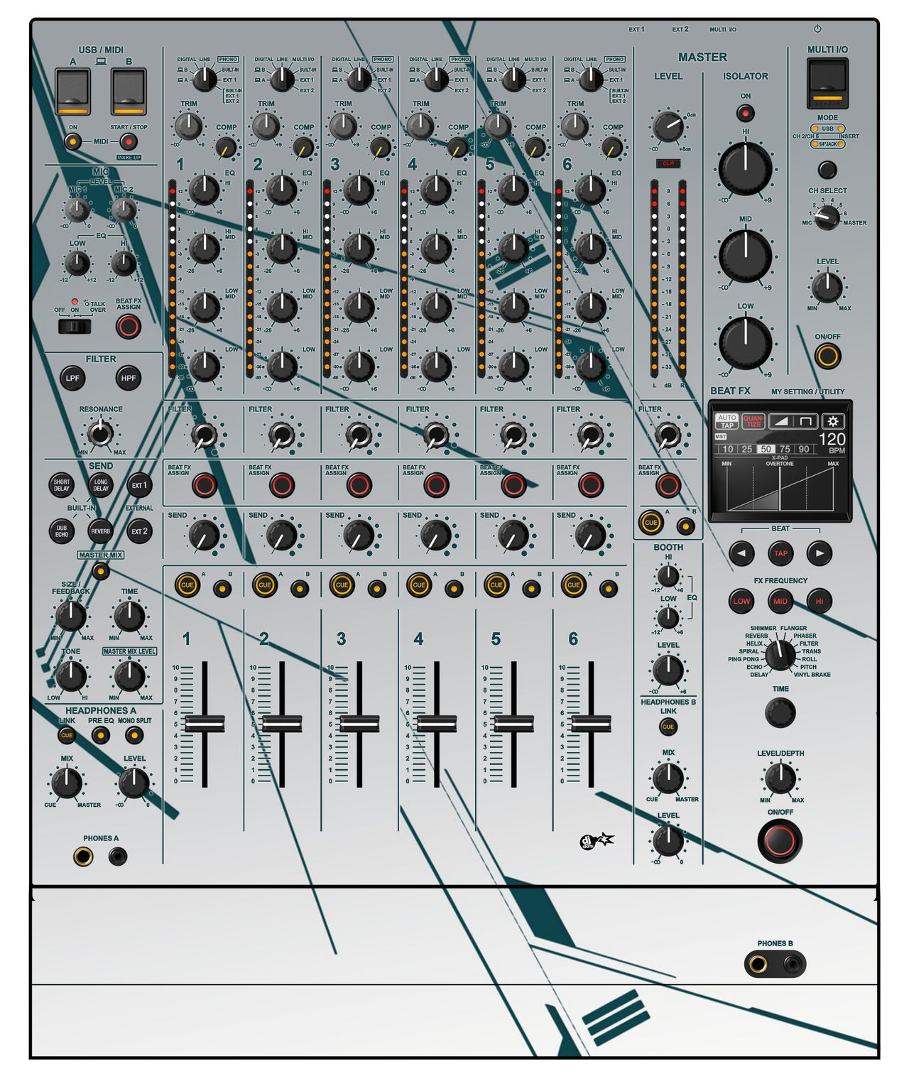 Pioneer DJ DJM V10 LF Skin Constructor