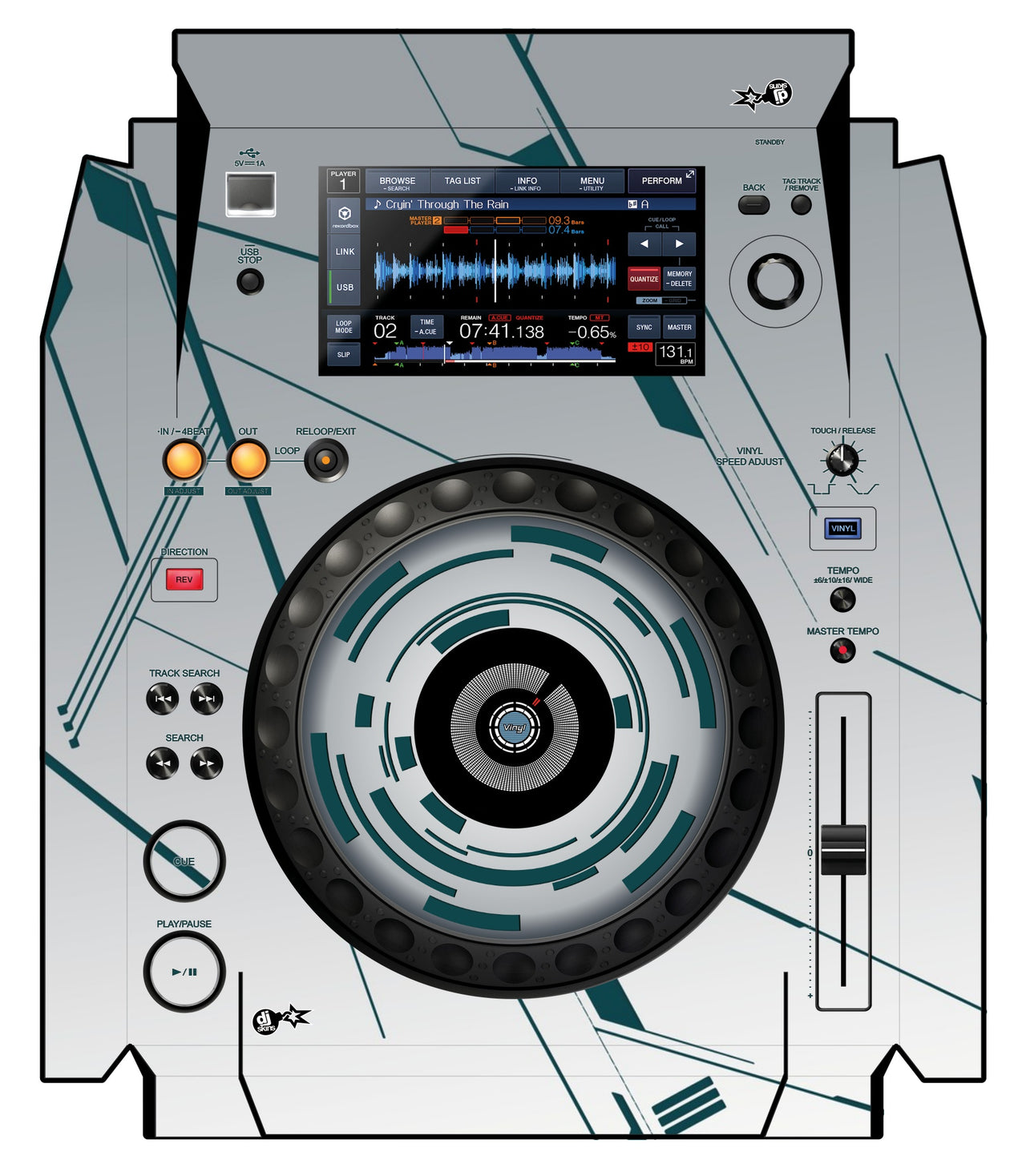 Pioneer DJ XDJ 1000 Skin Constructor