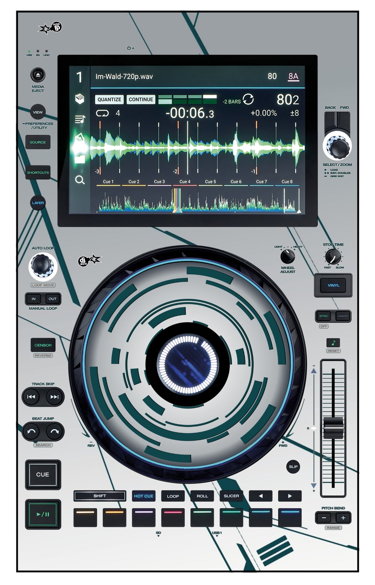Denon DJ SC 6000 Skin Constructor