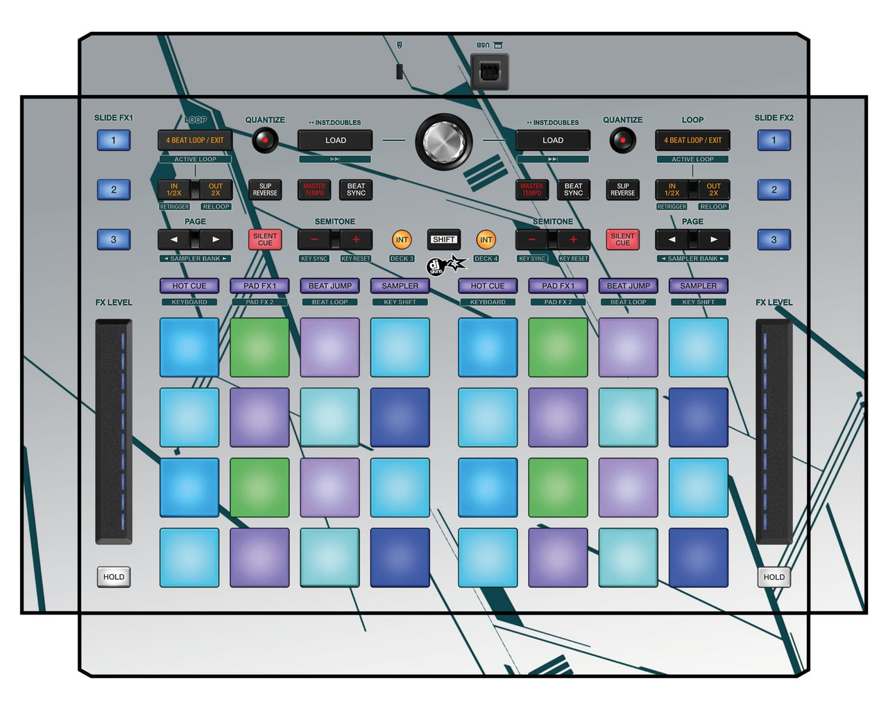 Pioneer DJ DDJ XP 1 Skin Constructor