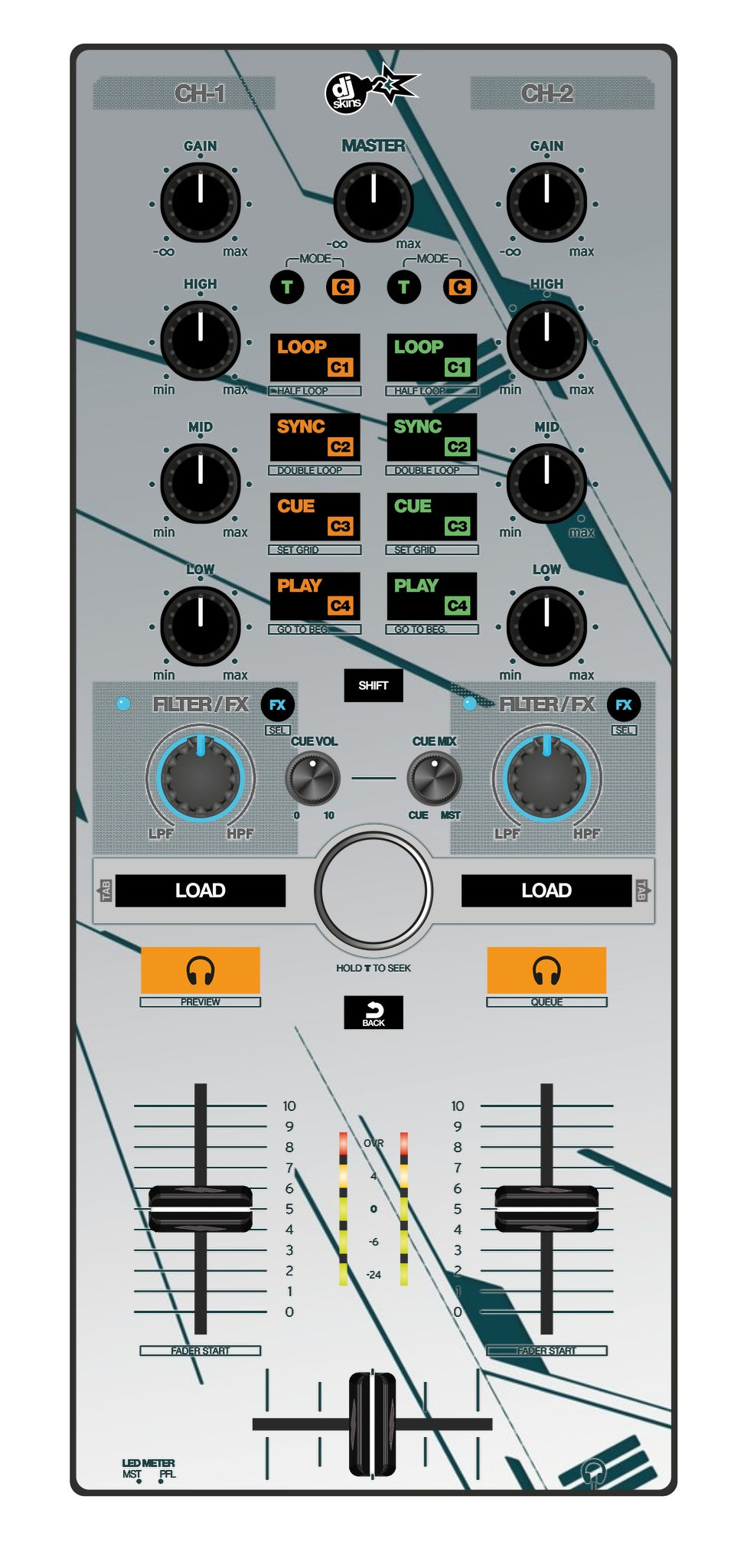 Reloop Mixtour Skin Constructor