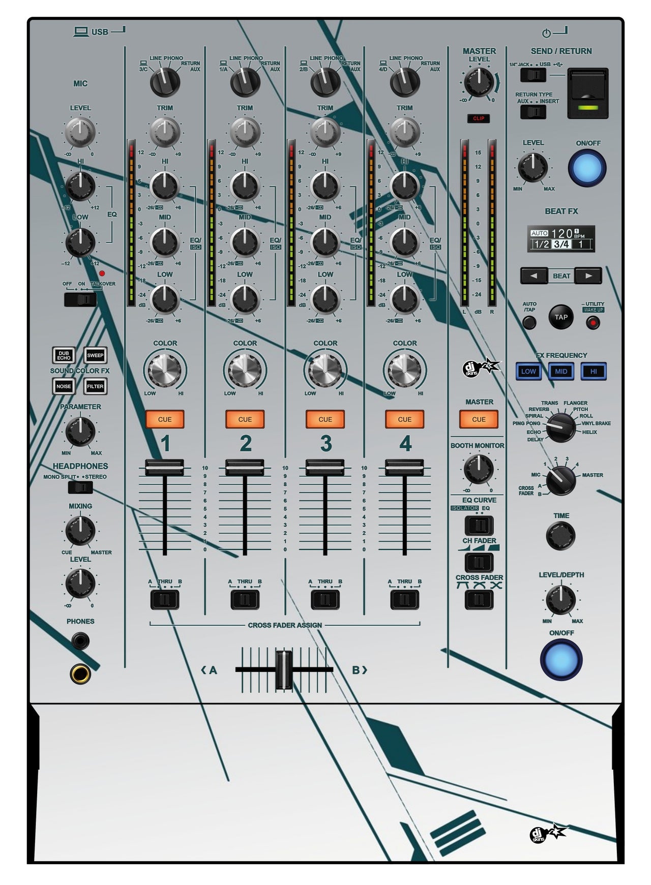 Pioneer DJ DJM 750 MK2 Skin Constructor