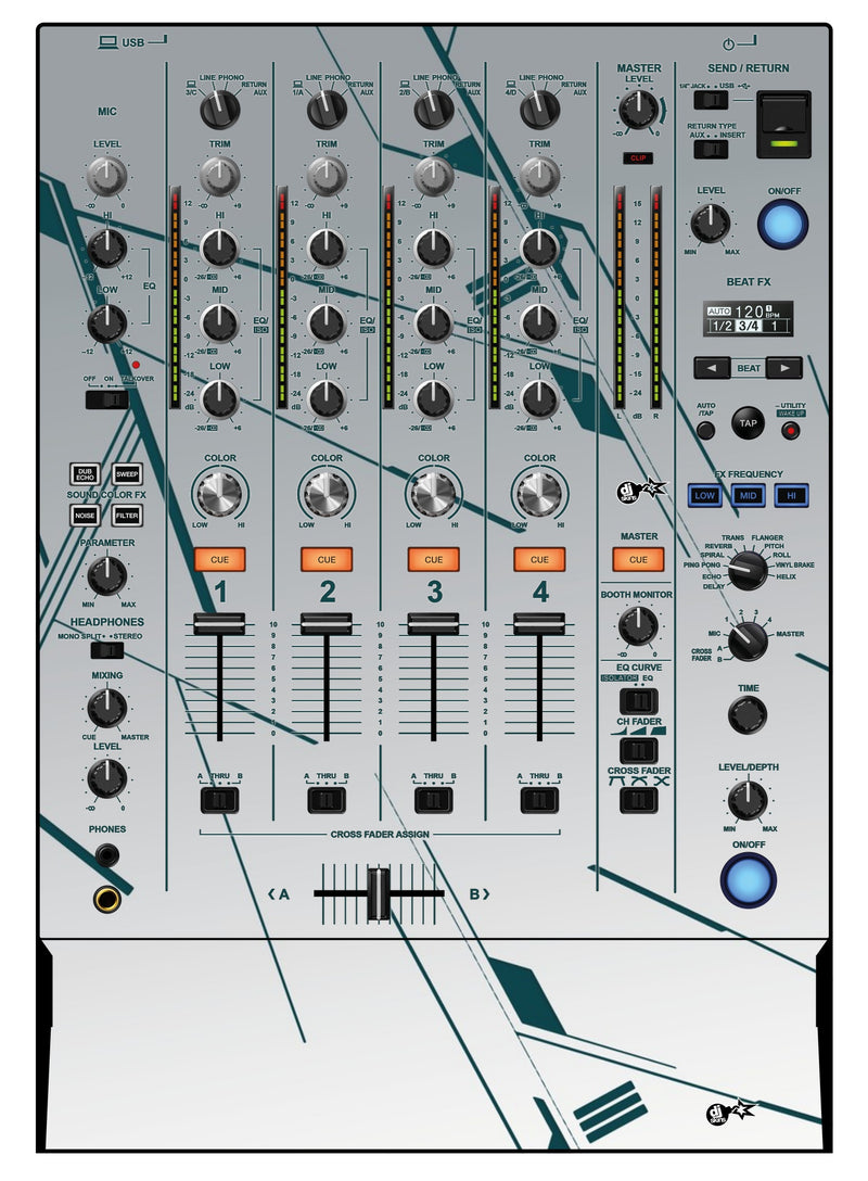 DJ Skins® Pioneer DJ DJM 750 MK2 Skin Constructor