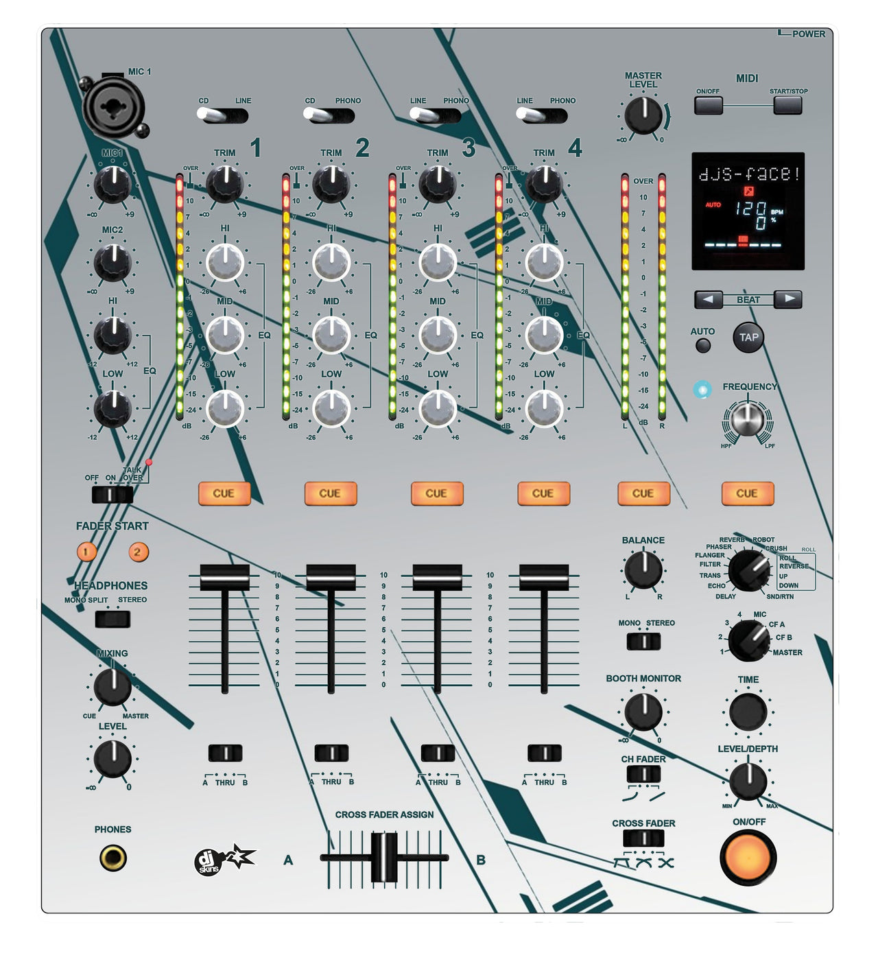 Pioneer DJ DJM 700 Skin Constructor