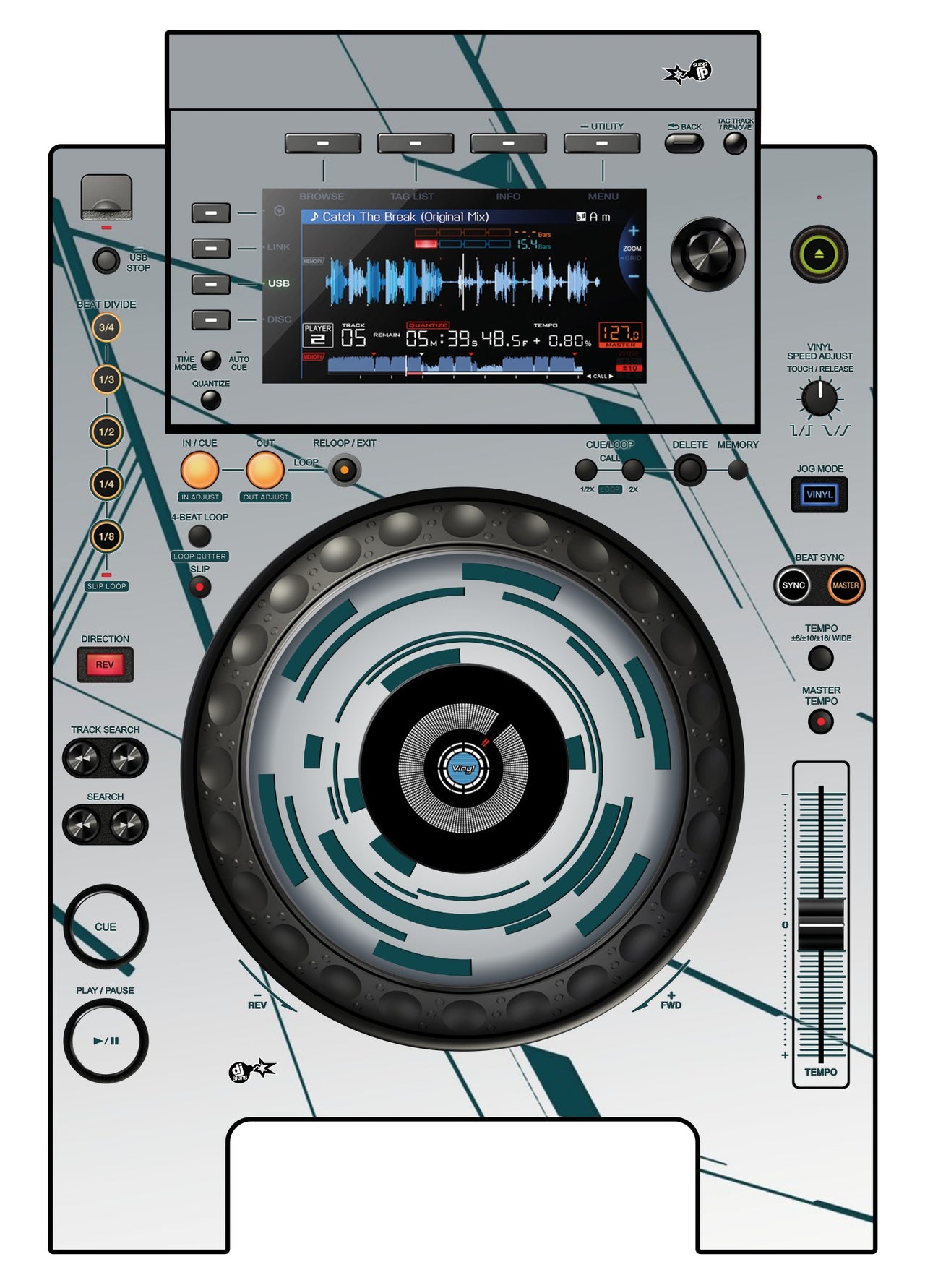Pioneer DJ CDJ 900 NEXUS Skin Constructor