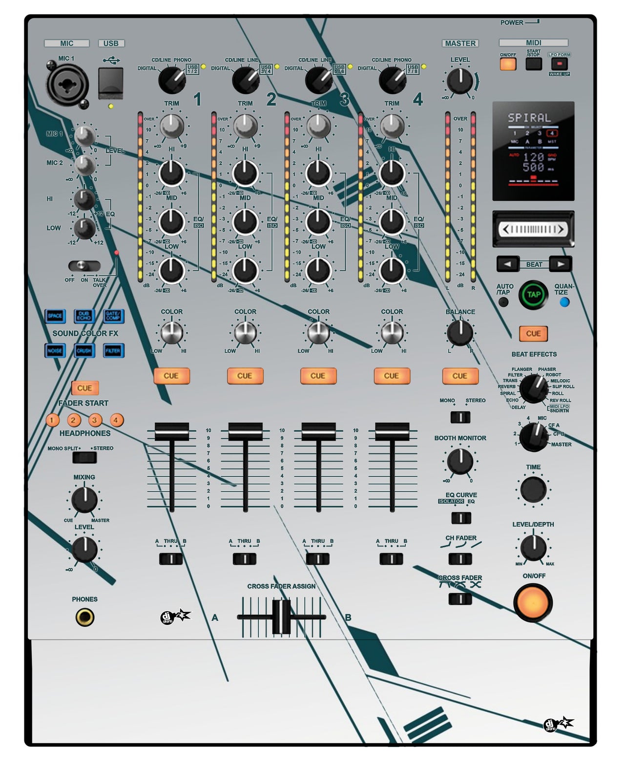 Pioneer DJ DJM 900 NEXUS Skin Constructor