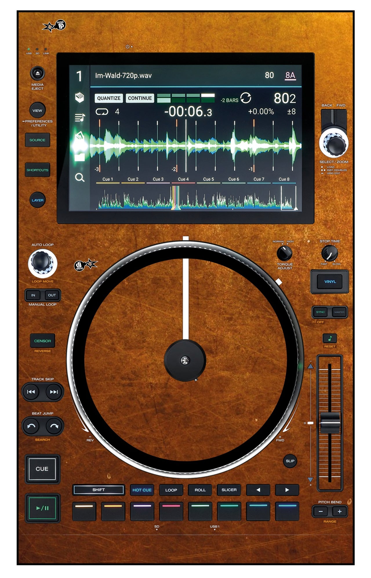 Denon DJ SC 6000 M Skin Copper