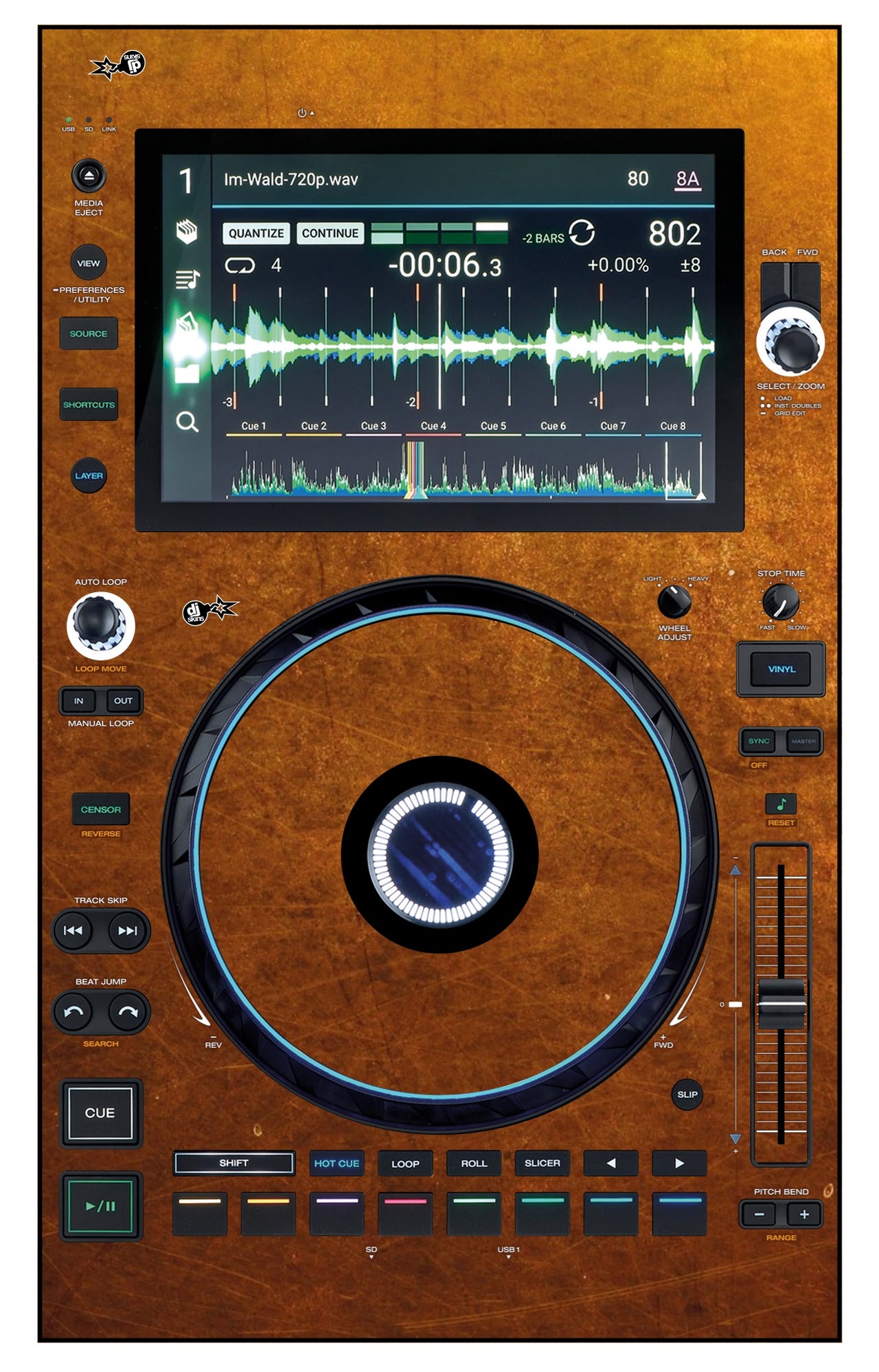 Denon DJ SC 6000 Skin Copper