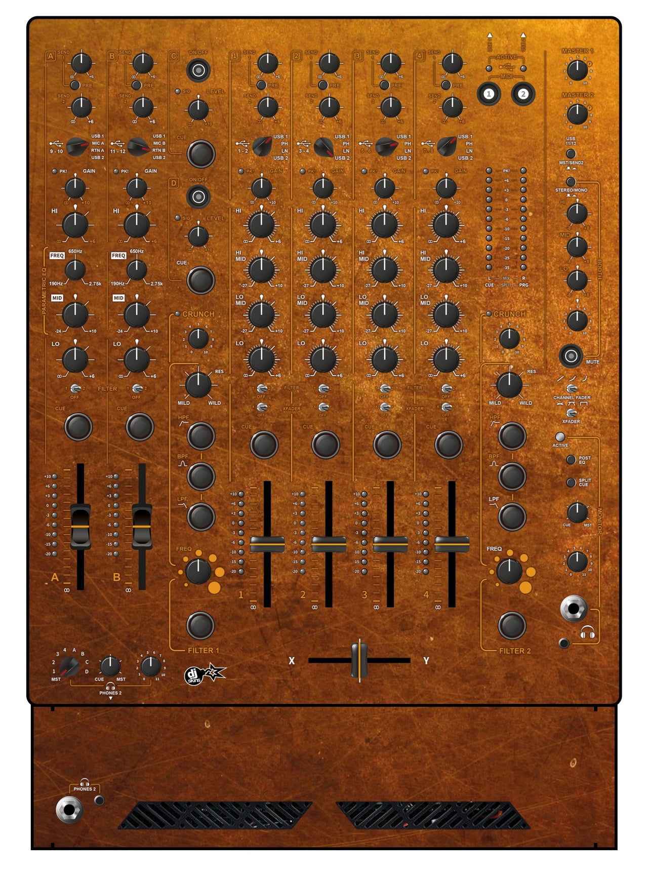Allen and Heath XONE 96 Skin Copper