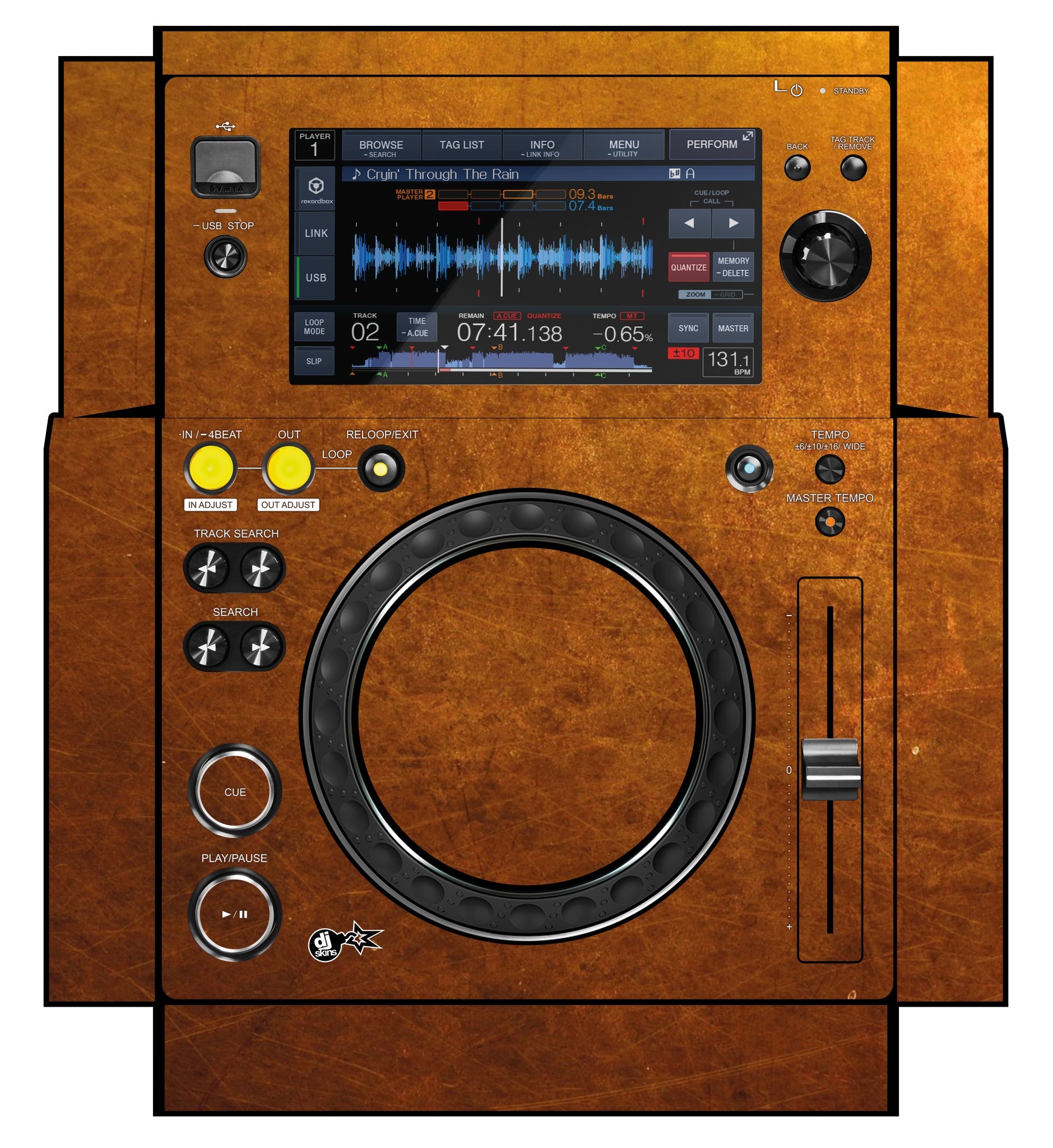 Pioneer DJ XDJ 700 Skin Copper