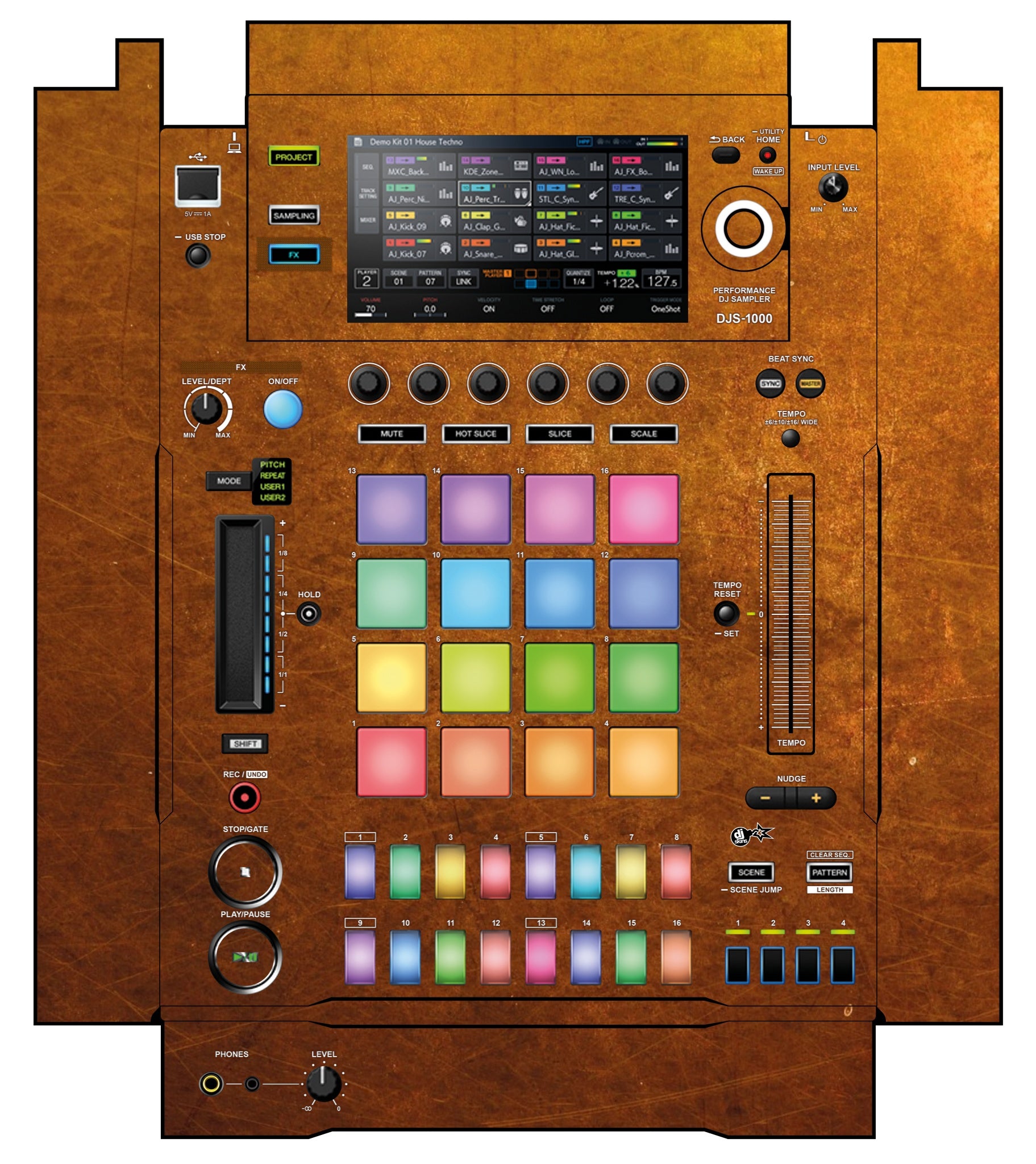 Pioneer DJ DJS 1000 Skin Copper