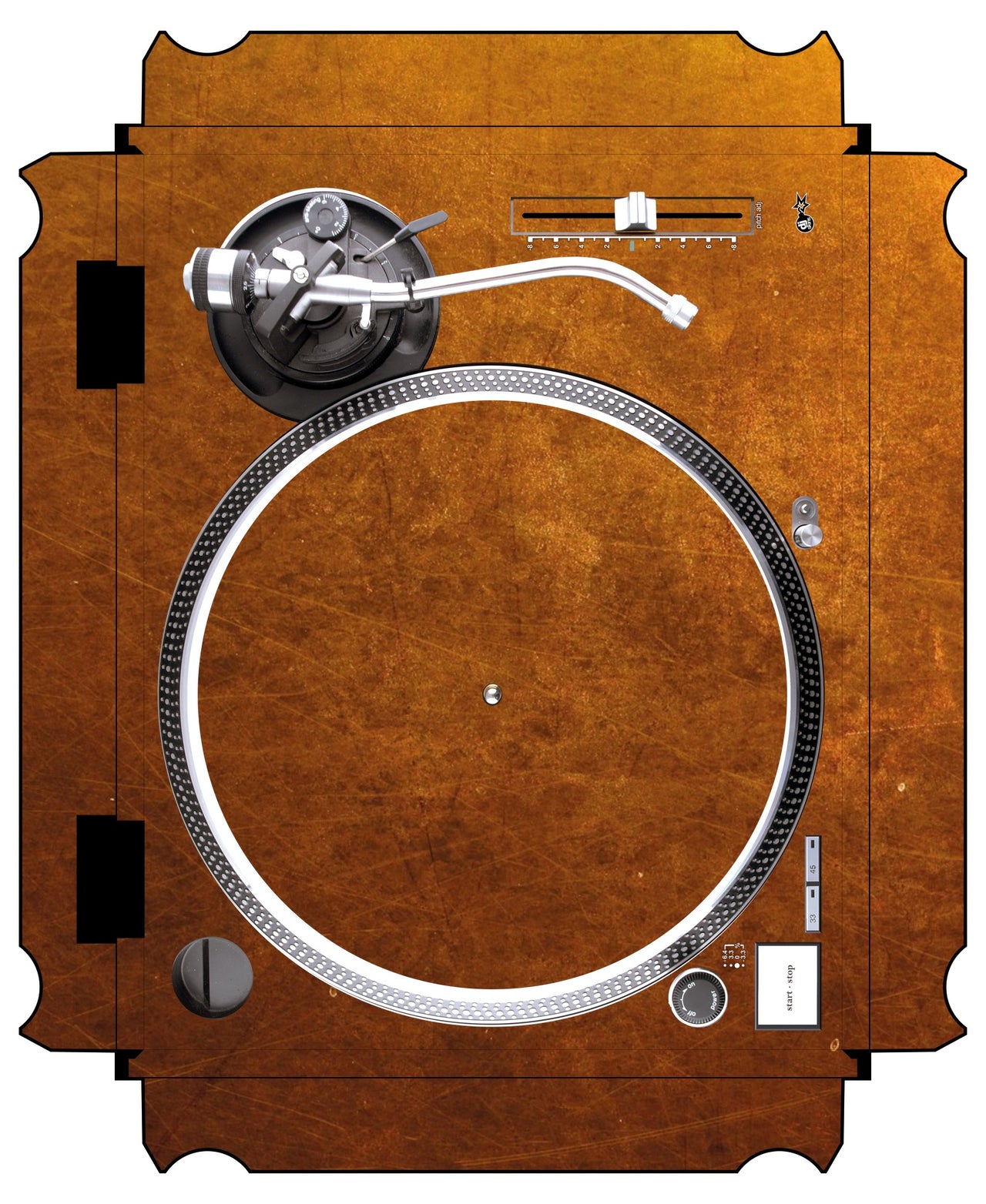 Technics 1200 / 1210 MK2 VERTICAL Skin Copper