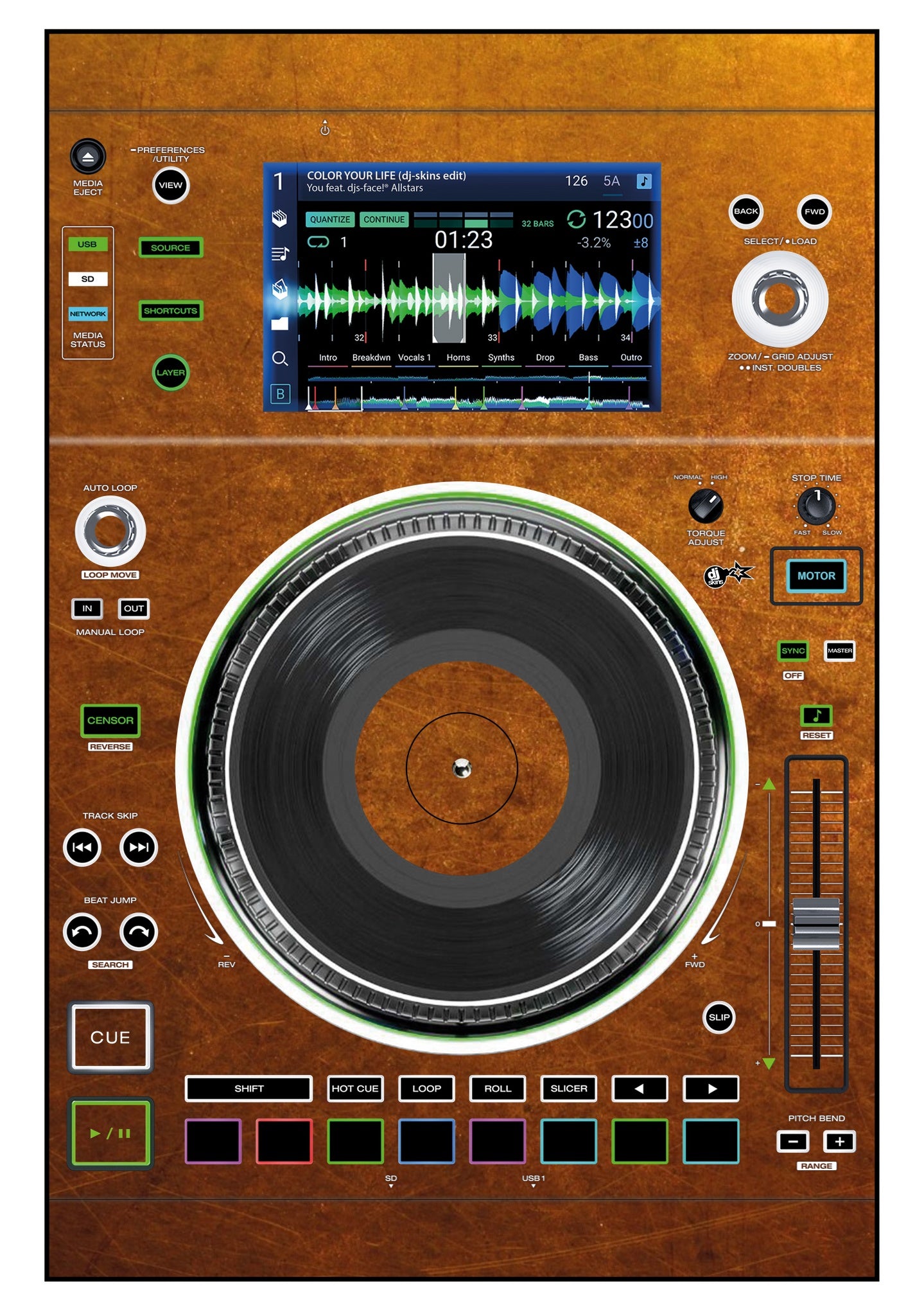 Denon DJ SC 5000 M Skin Copper